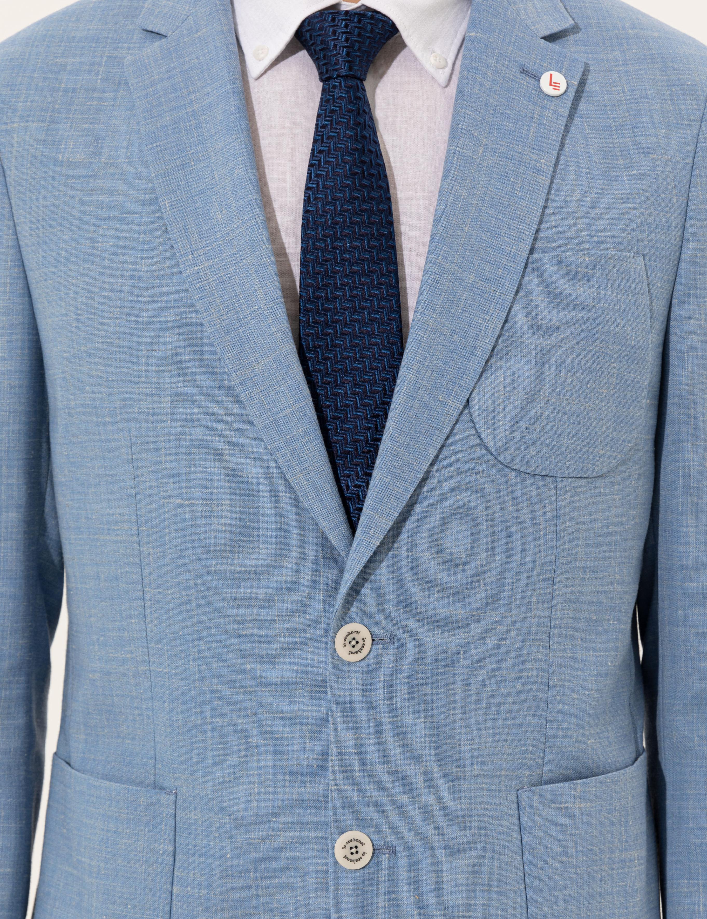 Açık Mavi Ex. Slim Fit Ceket - 50234883140