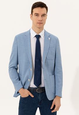 Açık Mavi Ex. Slim Fit Ceket