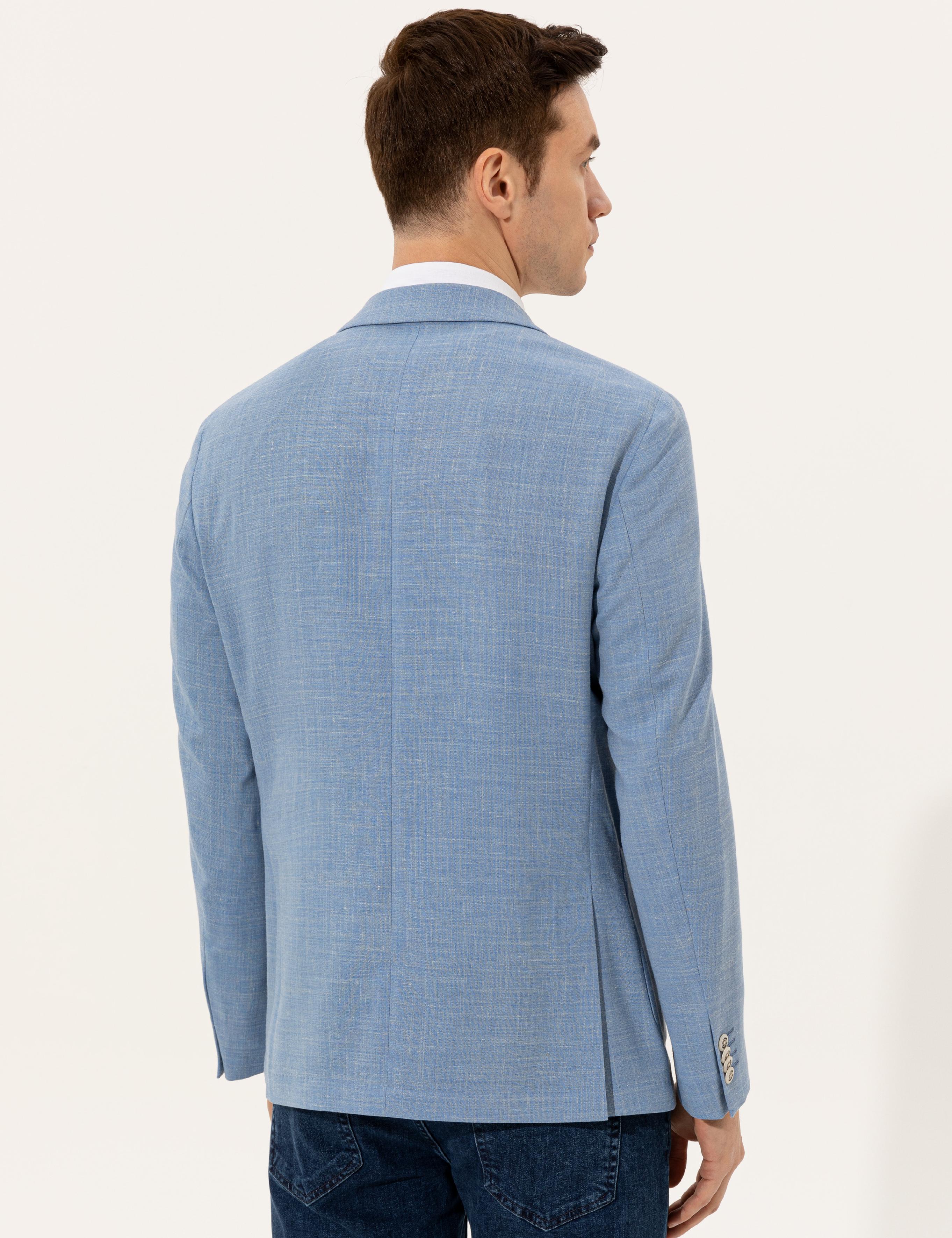 Açık Mavi Ex. Slim Fit Ceket - 50234883140