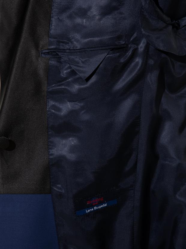 Açık Lacivert Slim Fit Smokin Ceket
