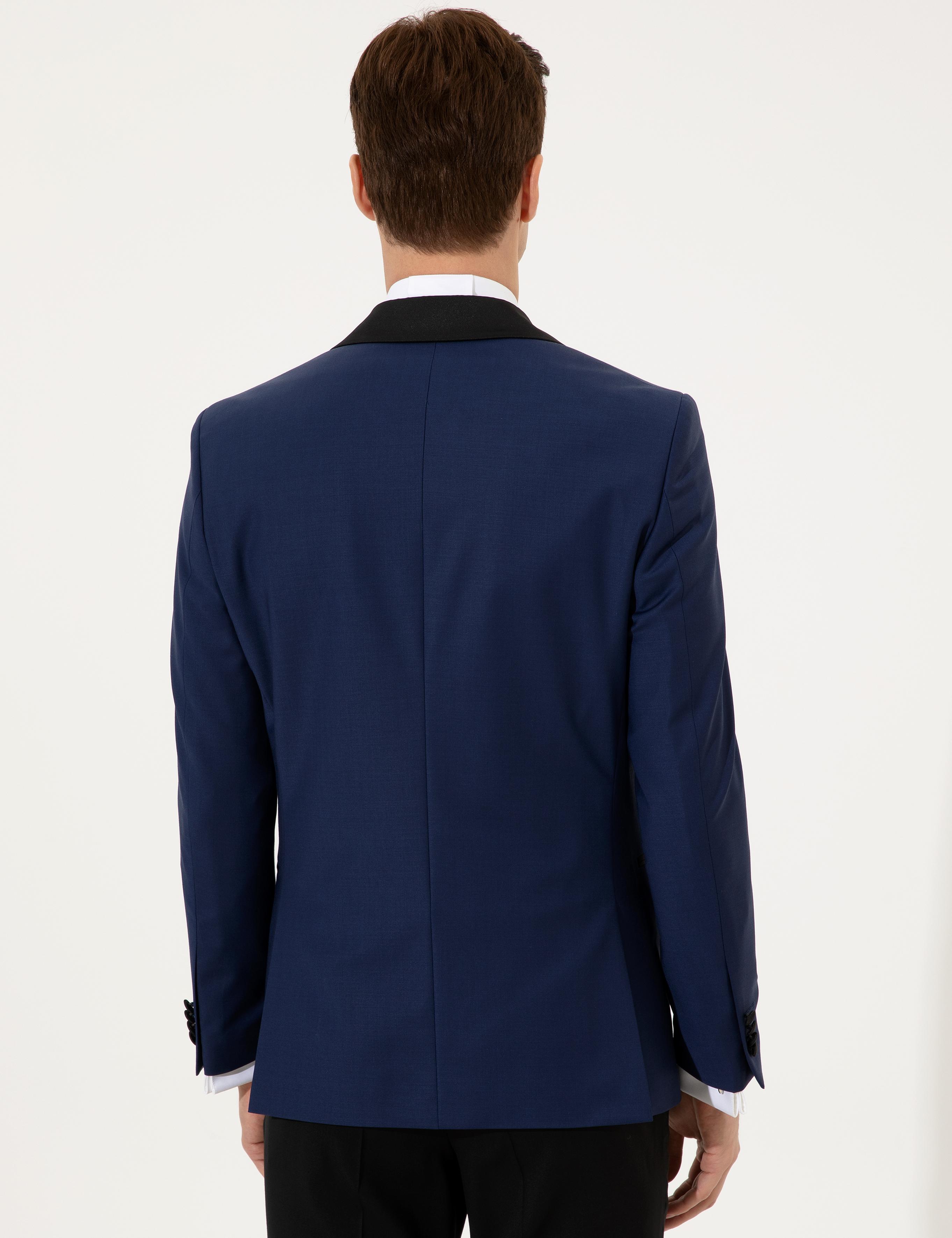 Açık Lacivert Slim Fit Smokin Ceket - 50223961089