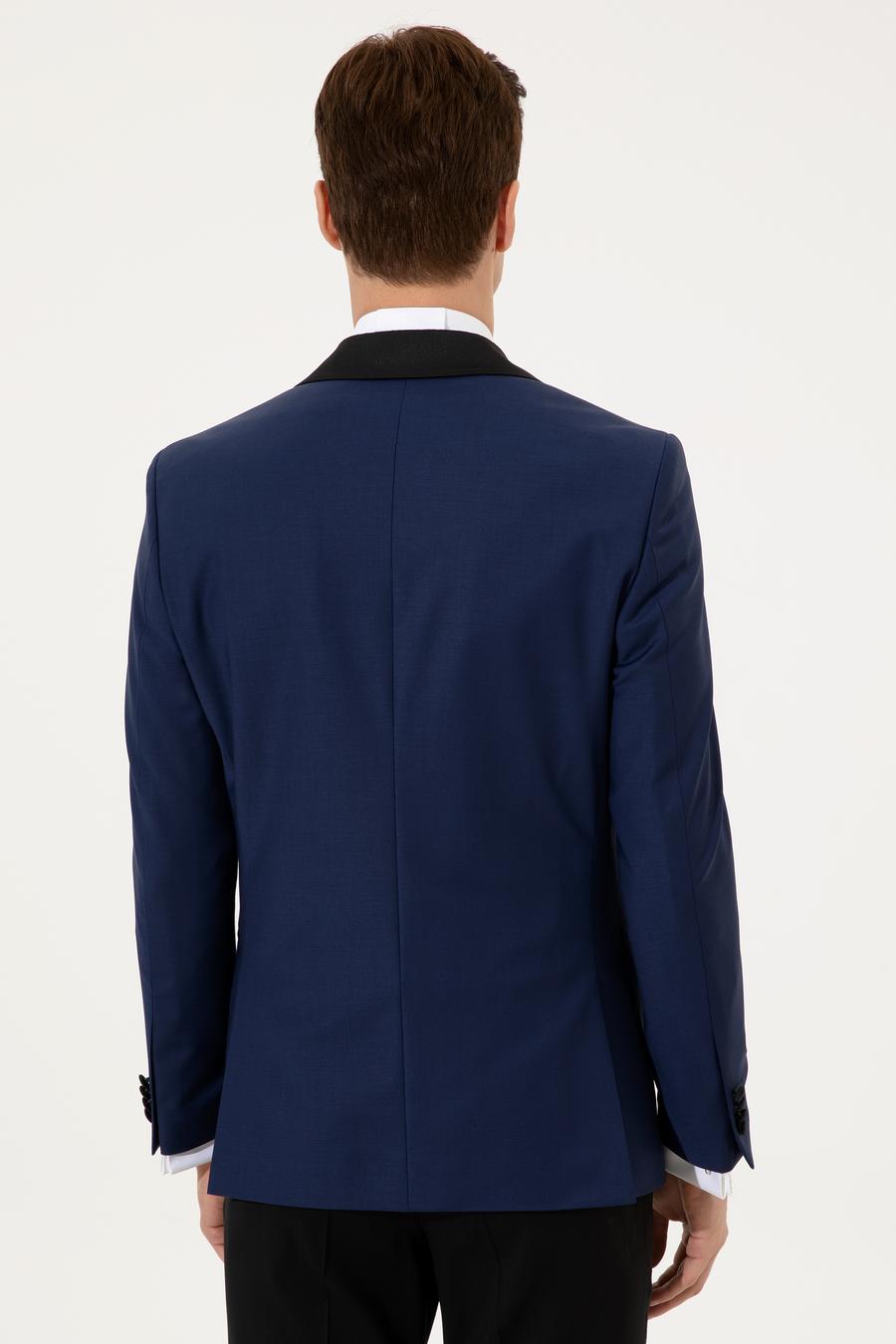 Açık Lacivert Slim Fit Smokin Ceket - 50223961089