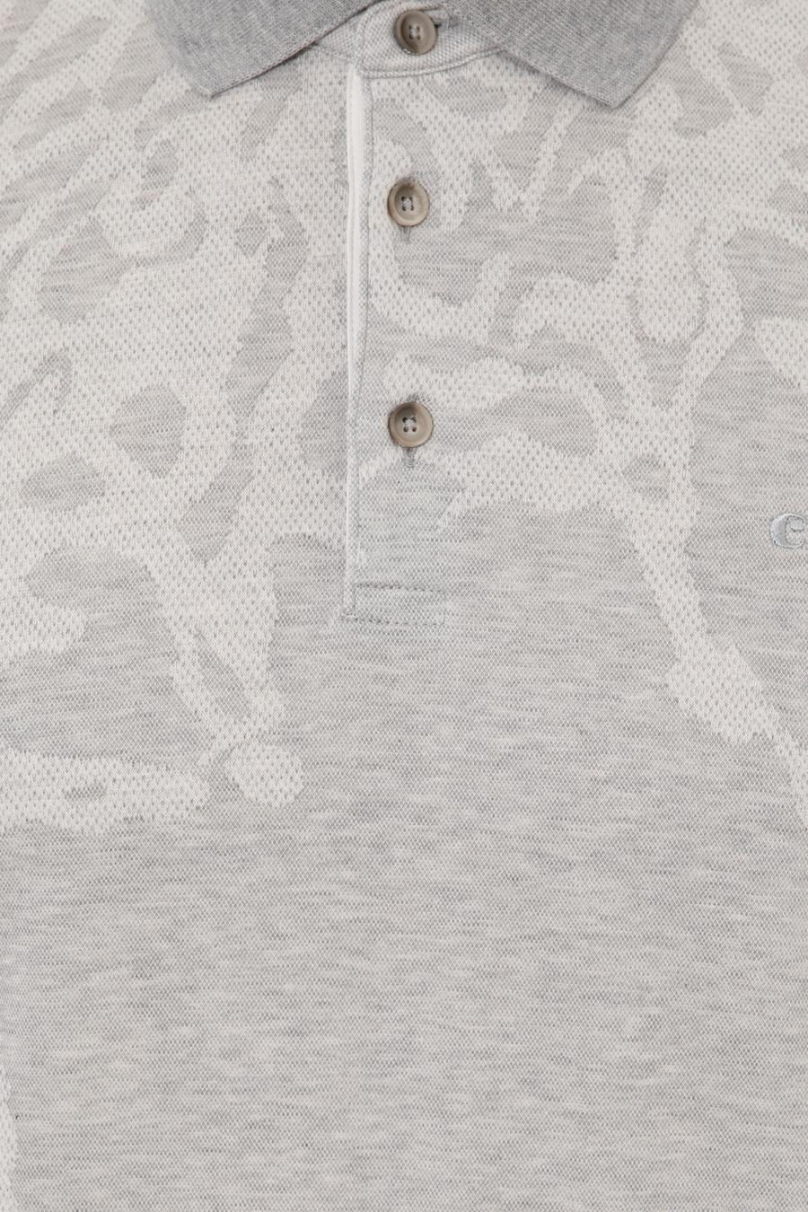 Gri Polo Yaka Slim Fit T-Shirt - 50247033013