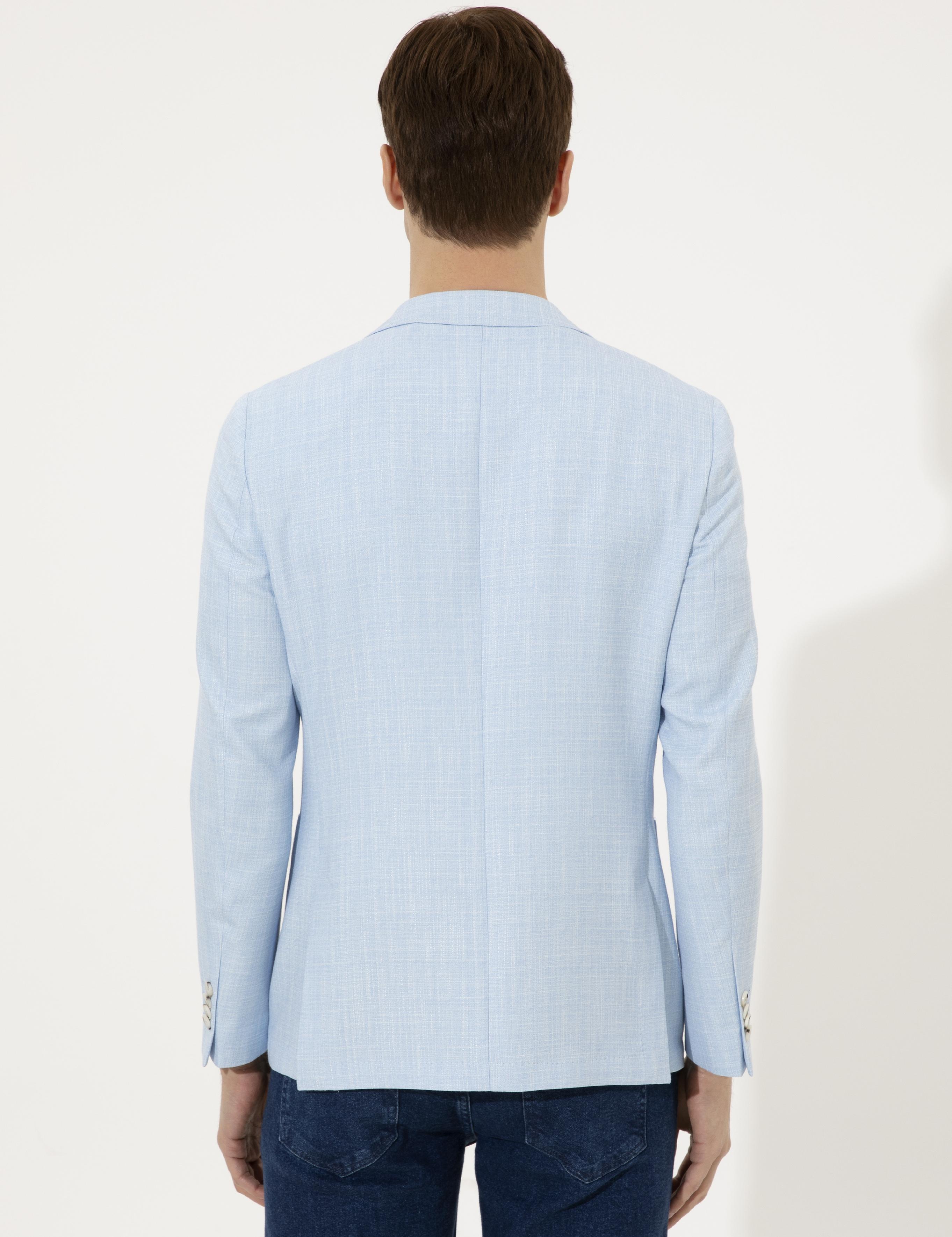 Açık Mavi Ex. Slim Fit Ceket - 50248782047