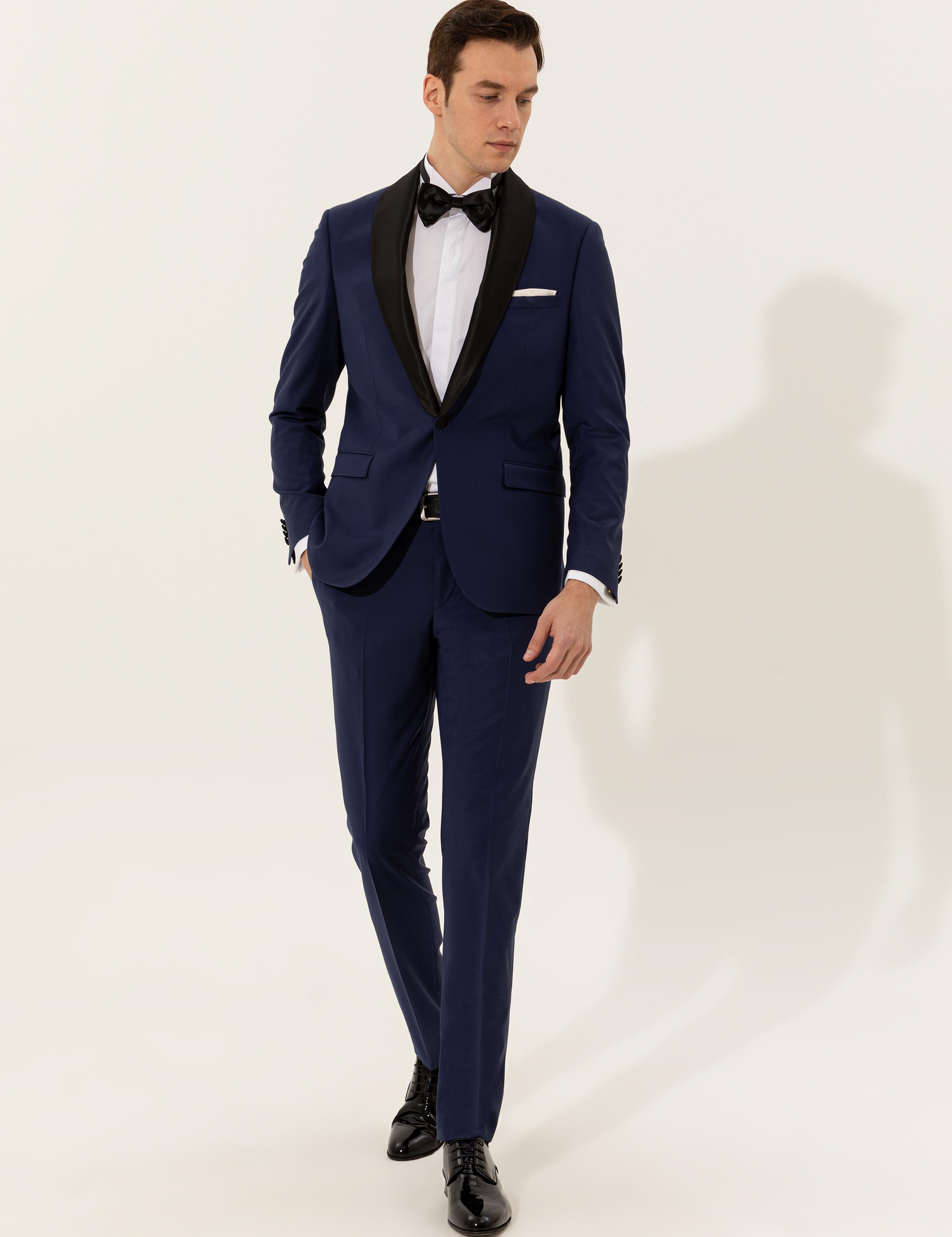 Açık Lacivert Slim Fit Smokin Damatlık - 50235814041