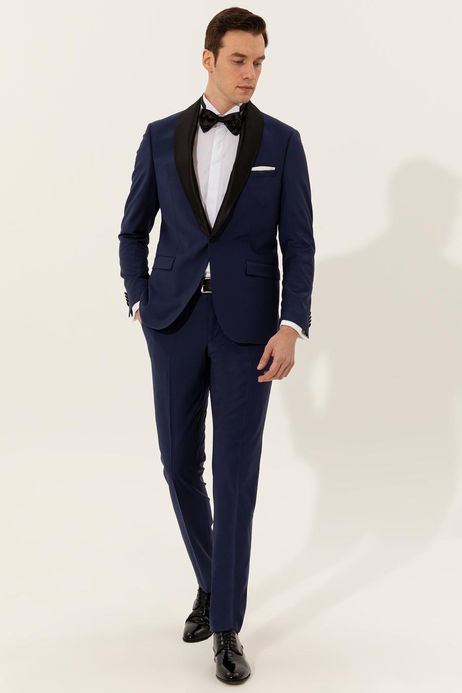 Açık Lacivert Slim Fit Smokin Damatlık - 50235814041