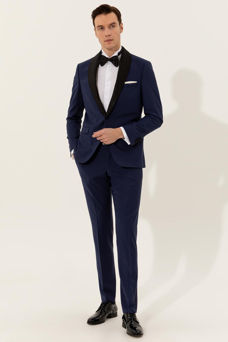 Açık Lacivert Slim Fit Smokin Damatlık - 50235814041