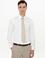Ekru Slim Fit Uzun Kollu Basic Gömlek