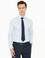 Açık Mavi Slim Fit Uzun Kollu Basic Gömlek