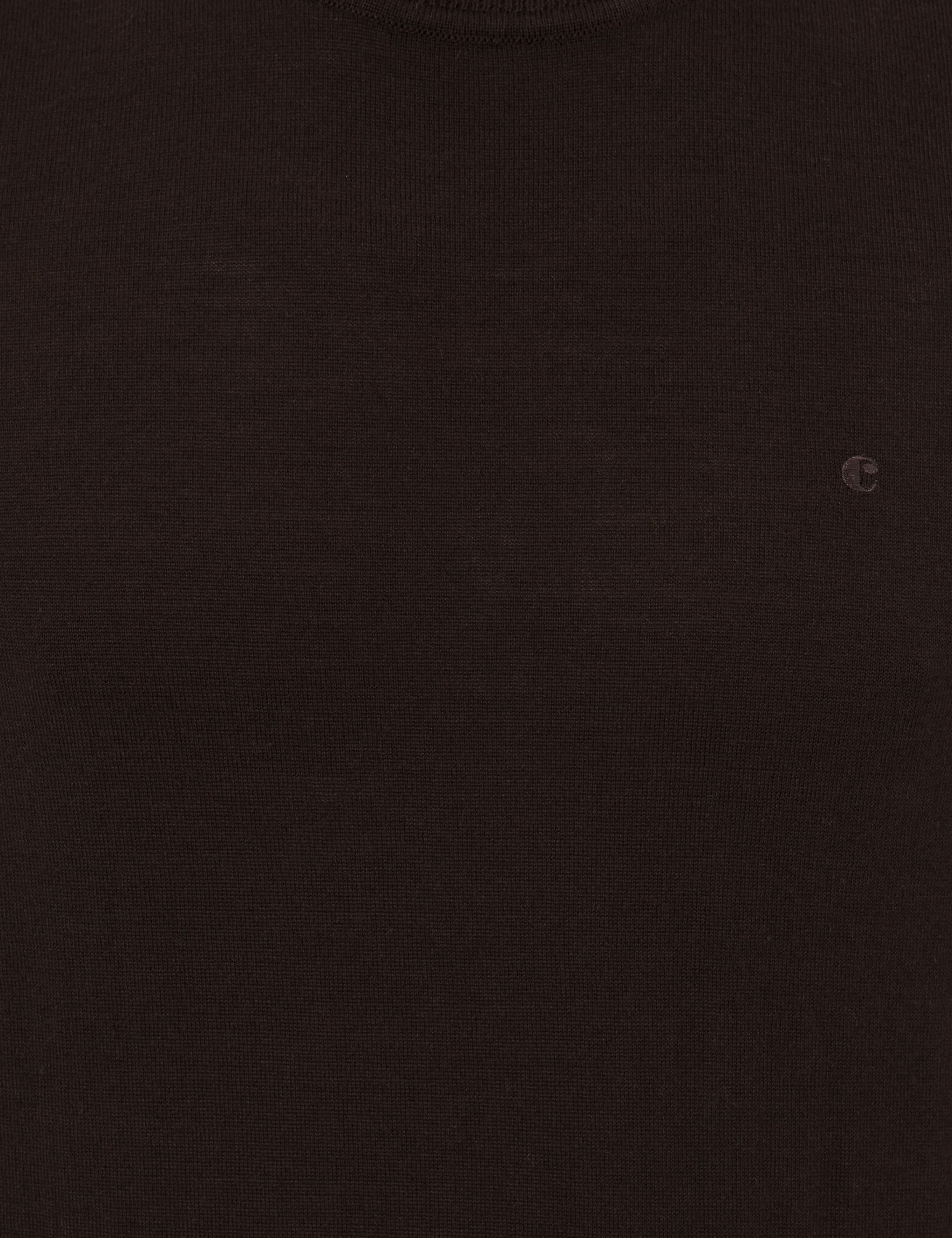 Kahverengi Slim Fit Bisiklet Yaka Basic Triko Kazak - 50237038250