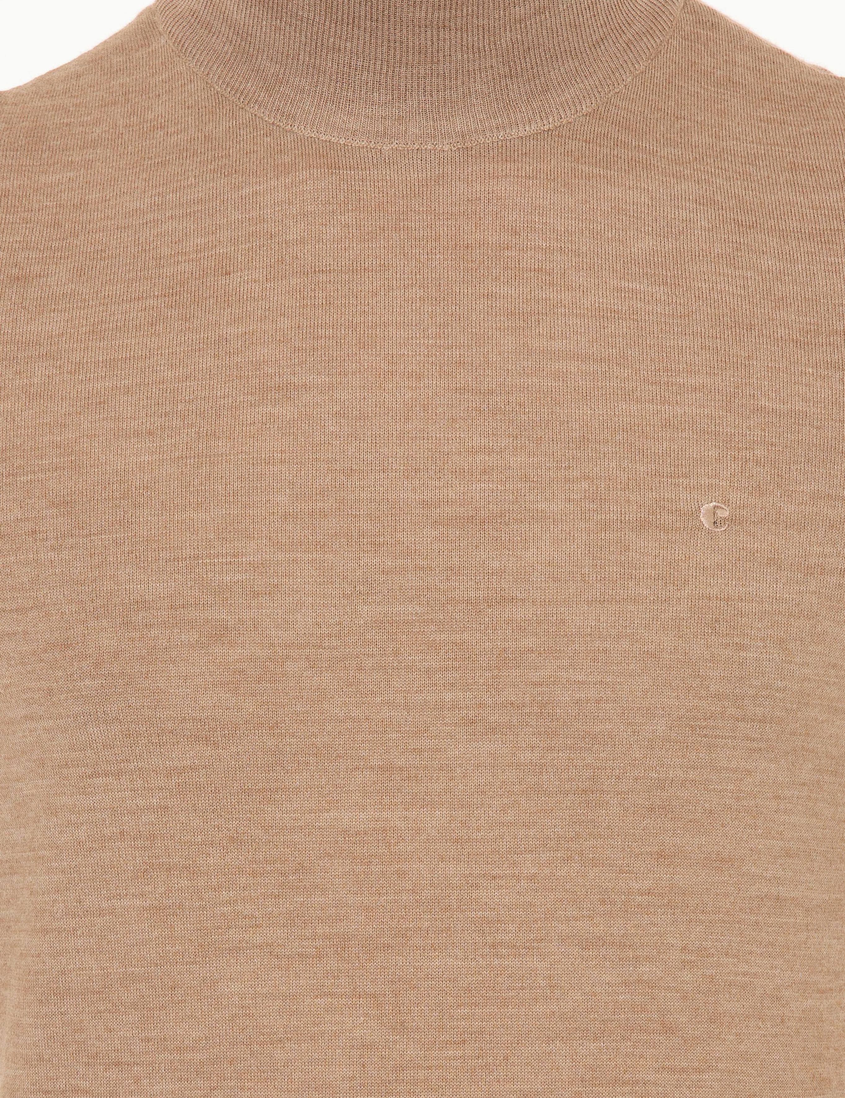 Camel Slim Fit Yarım Balıkçı Basic Triko Kazak - 50237040076