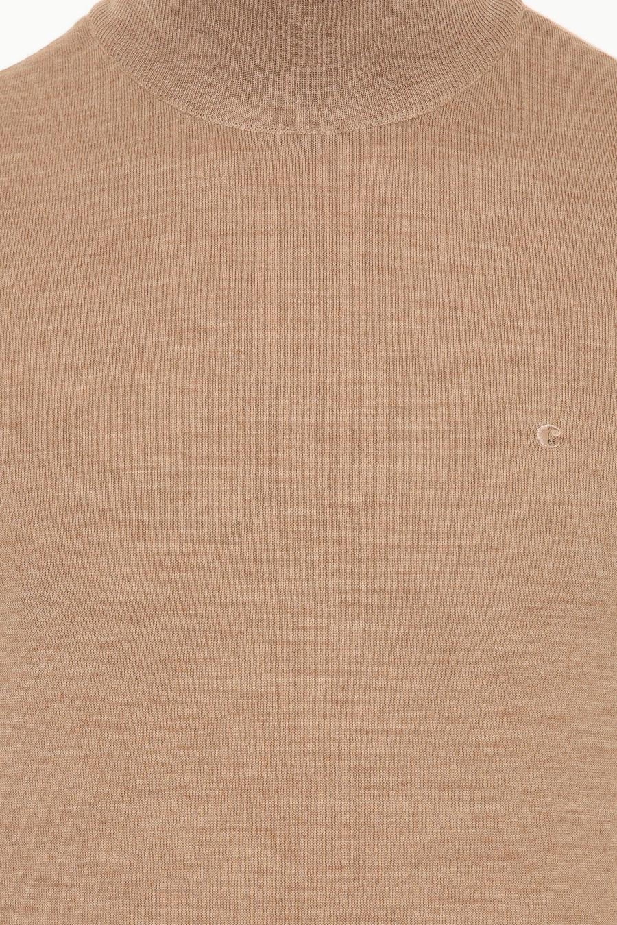 Camel Slim Fit Yarım Balıkçı Basic Triko Kazak - 50237040076