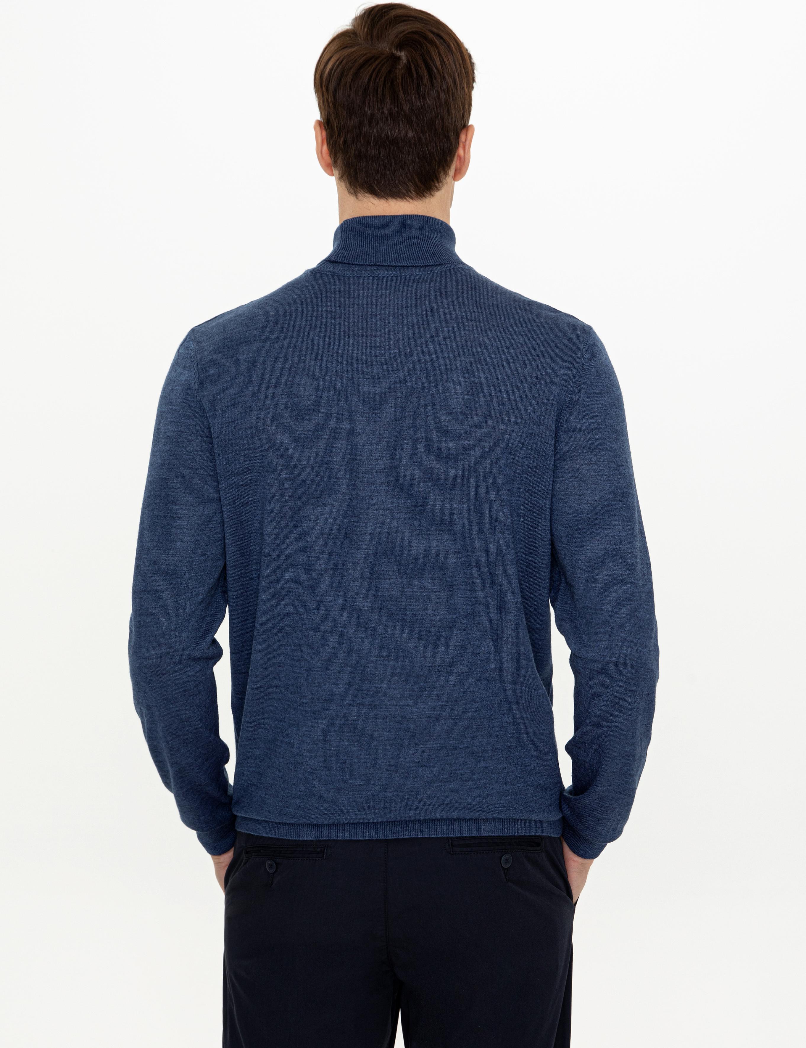 İndigo Slim Fit Balıkçı Yaka Basic Triko Kazak - 50237052049