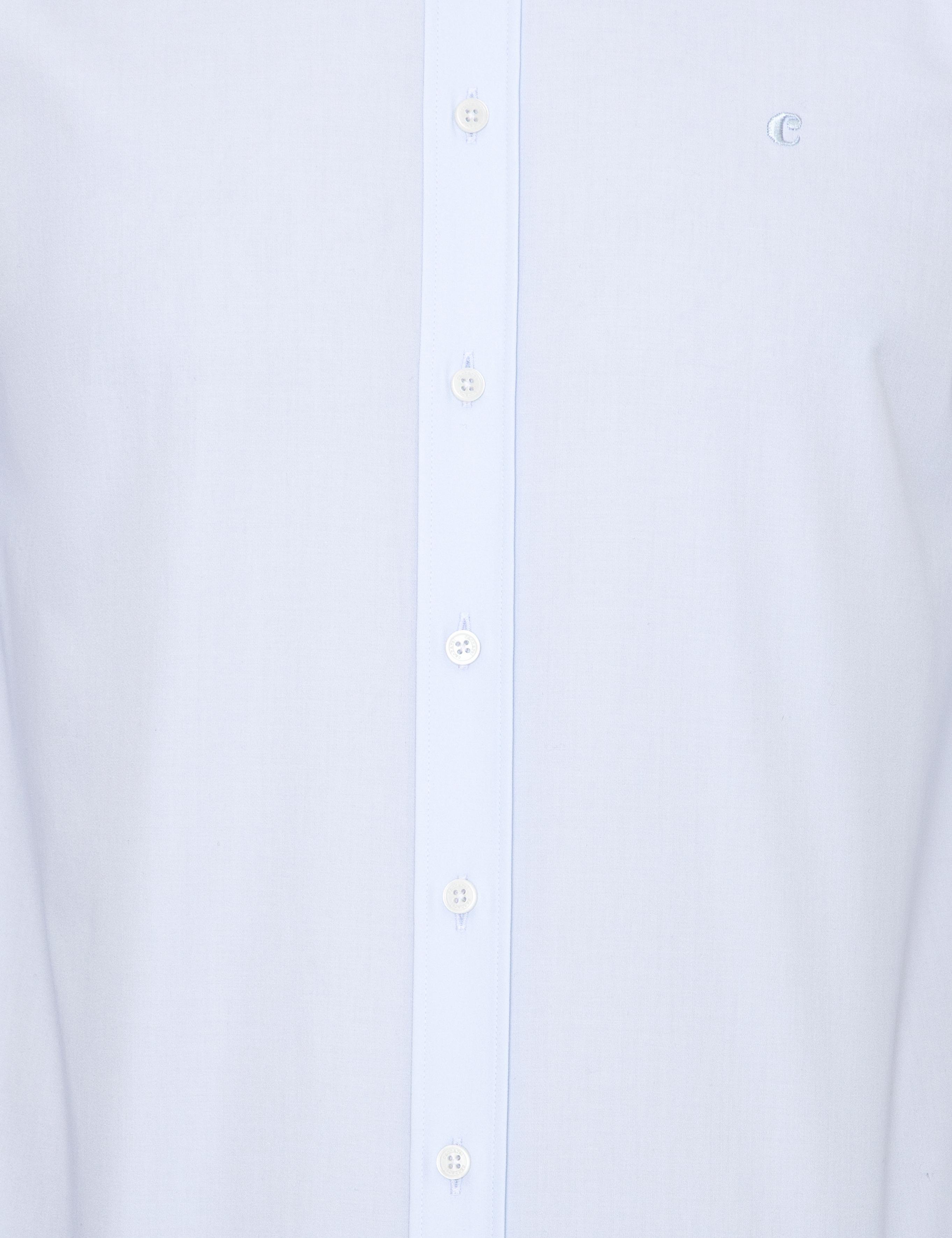 Açık Mavi Slim Fit Uzun Kollu Basic Gömlek - 50242776022