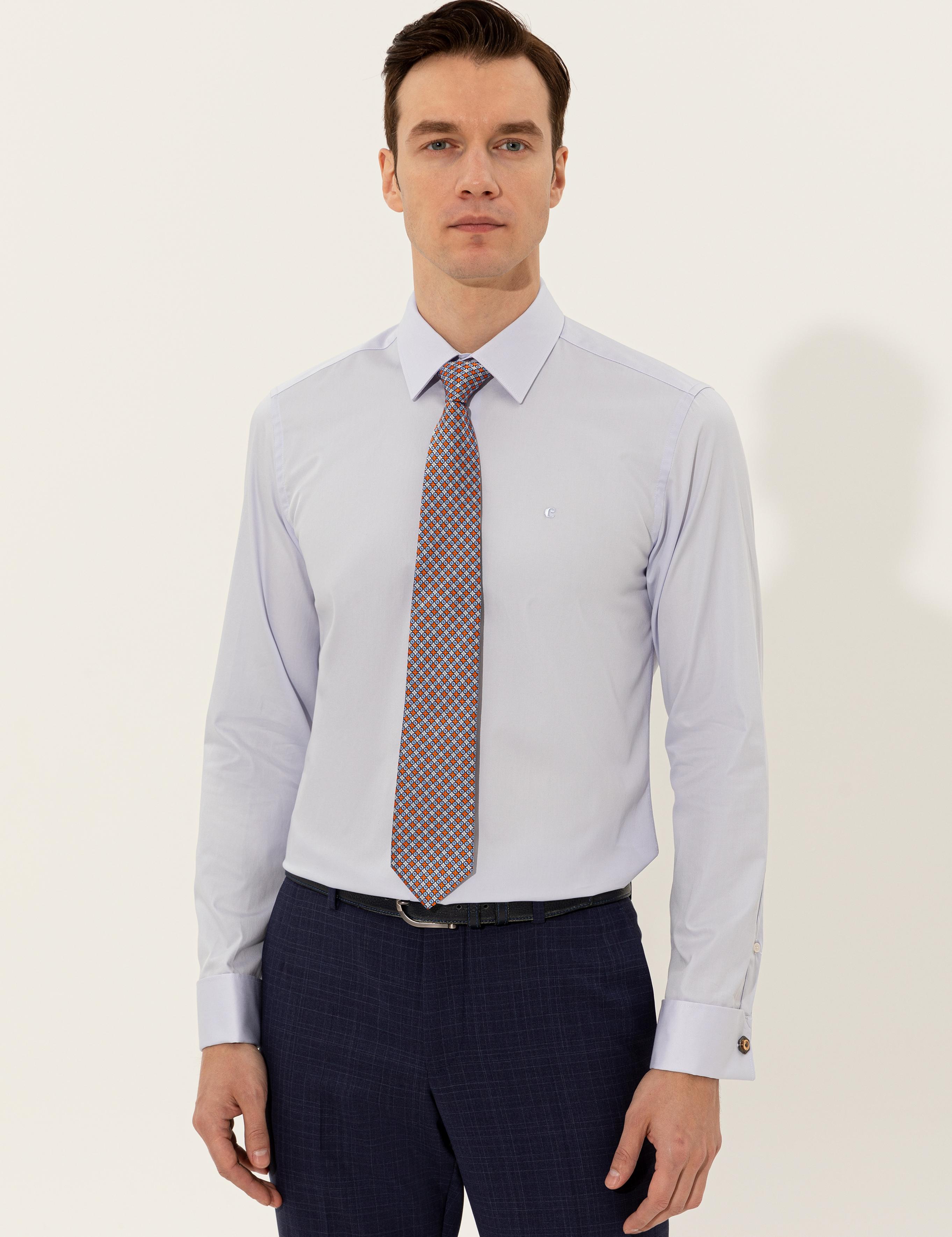 Açık Mavi Slim Fit Basic Gömlek - 50223223030