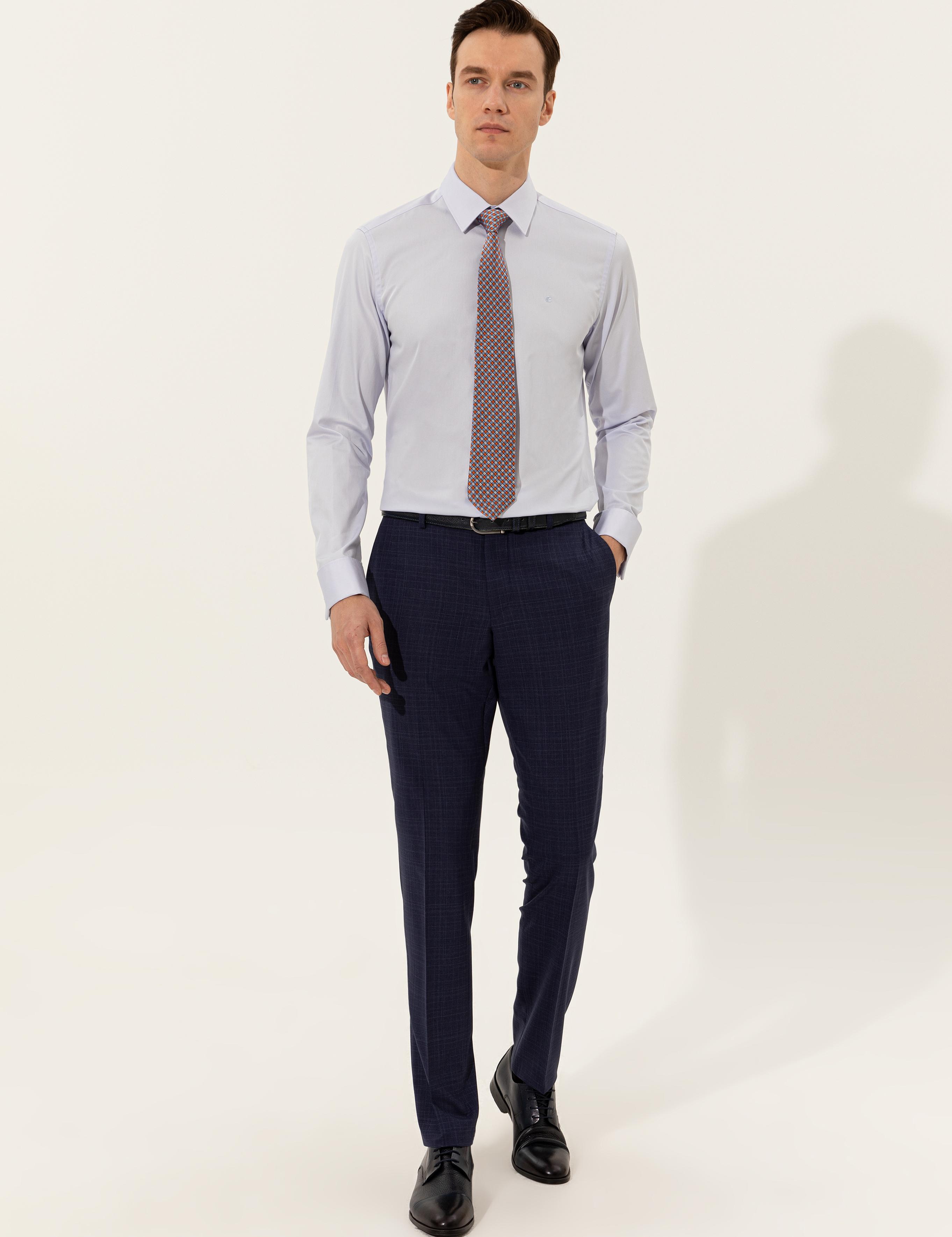 Açık Mavi Slim Fit Basic Gömlek - 50223223030