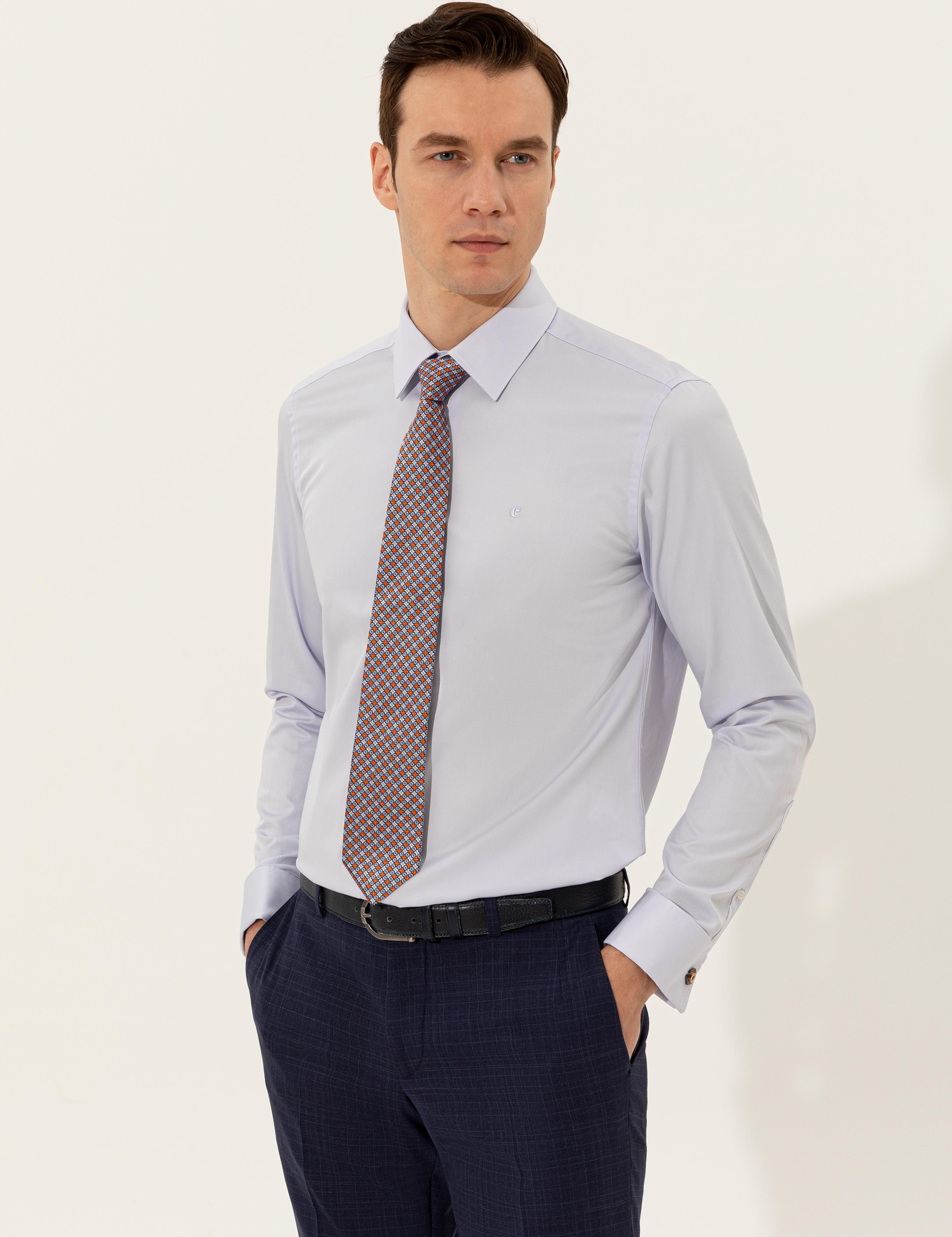 Açık Mavi Slim Fit Basic Gömlek - 50223223030