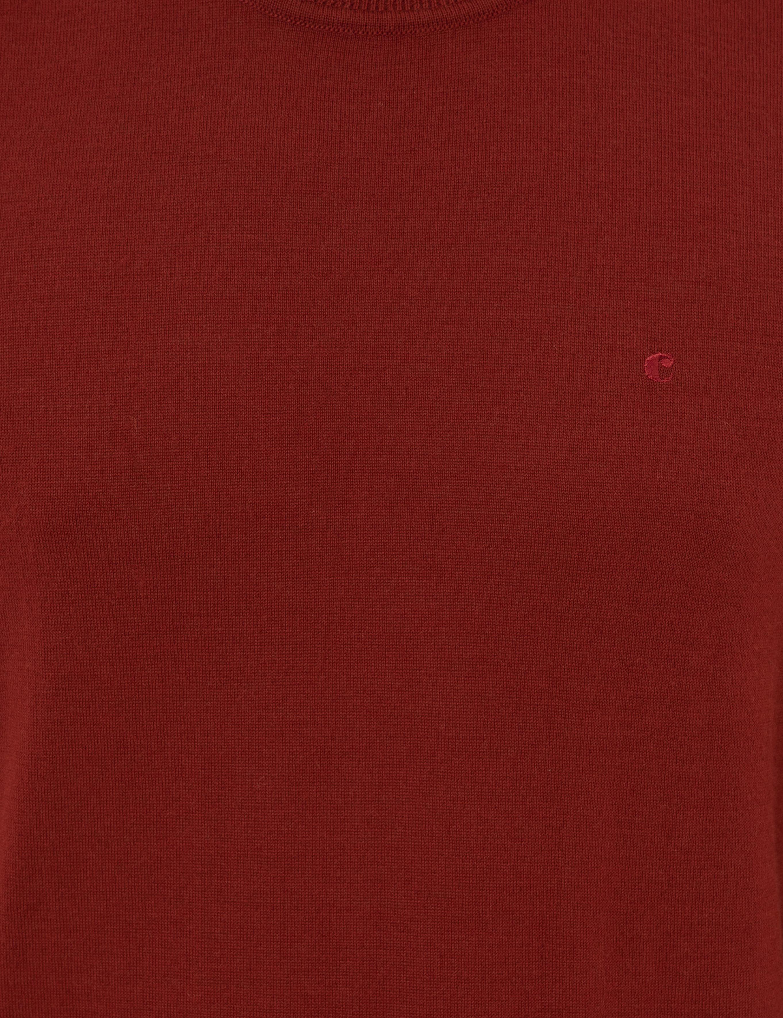 Kiremit Slim Fit Bisiklet Yaka Basic Triko Kazak - 50237038204