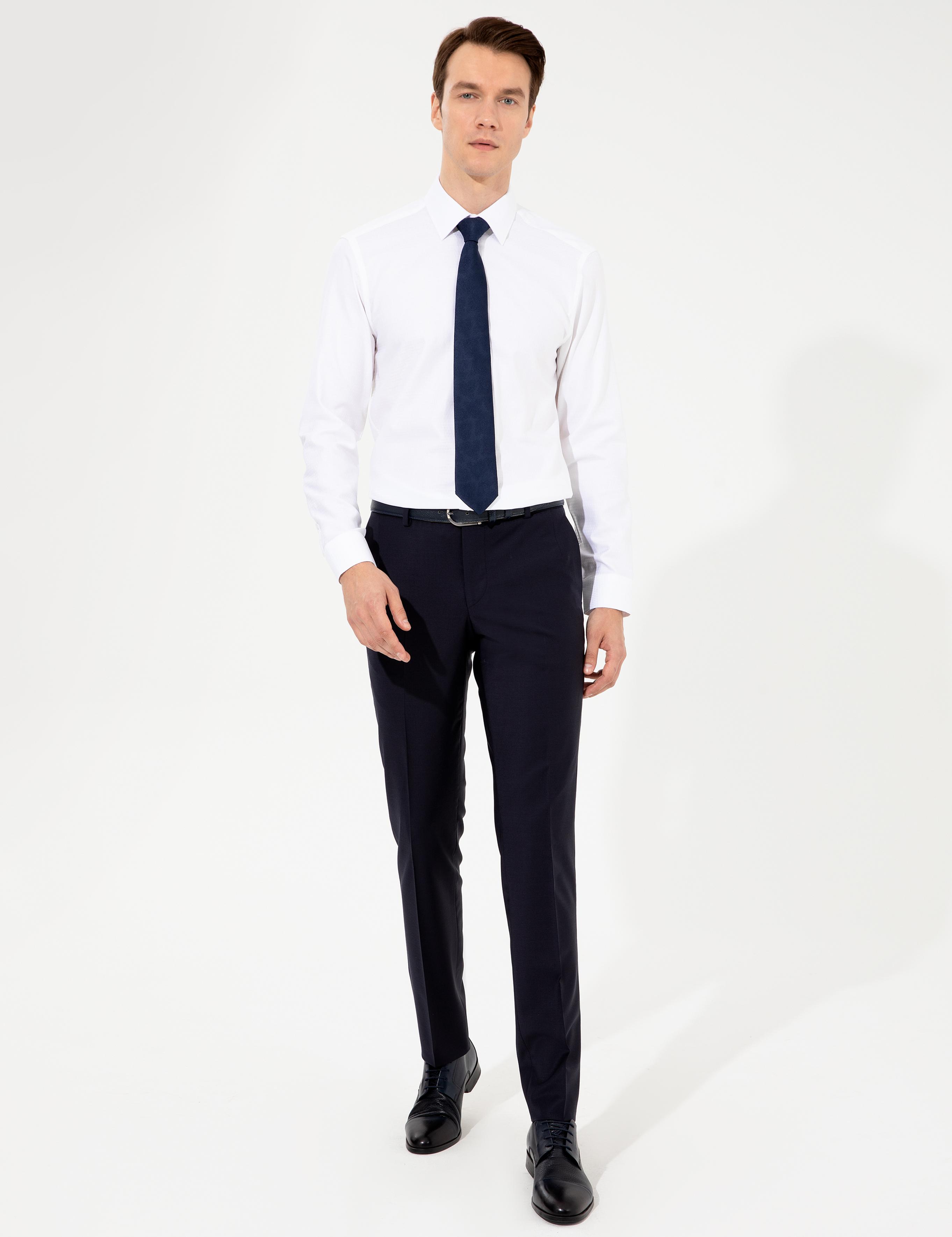 Lacivert Slim Fit Kumaş Pantolon - 50250844003