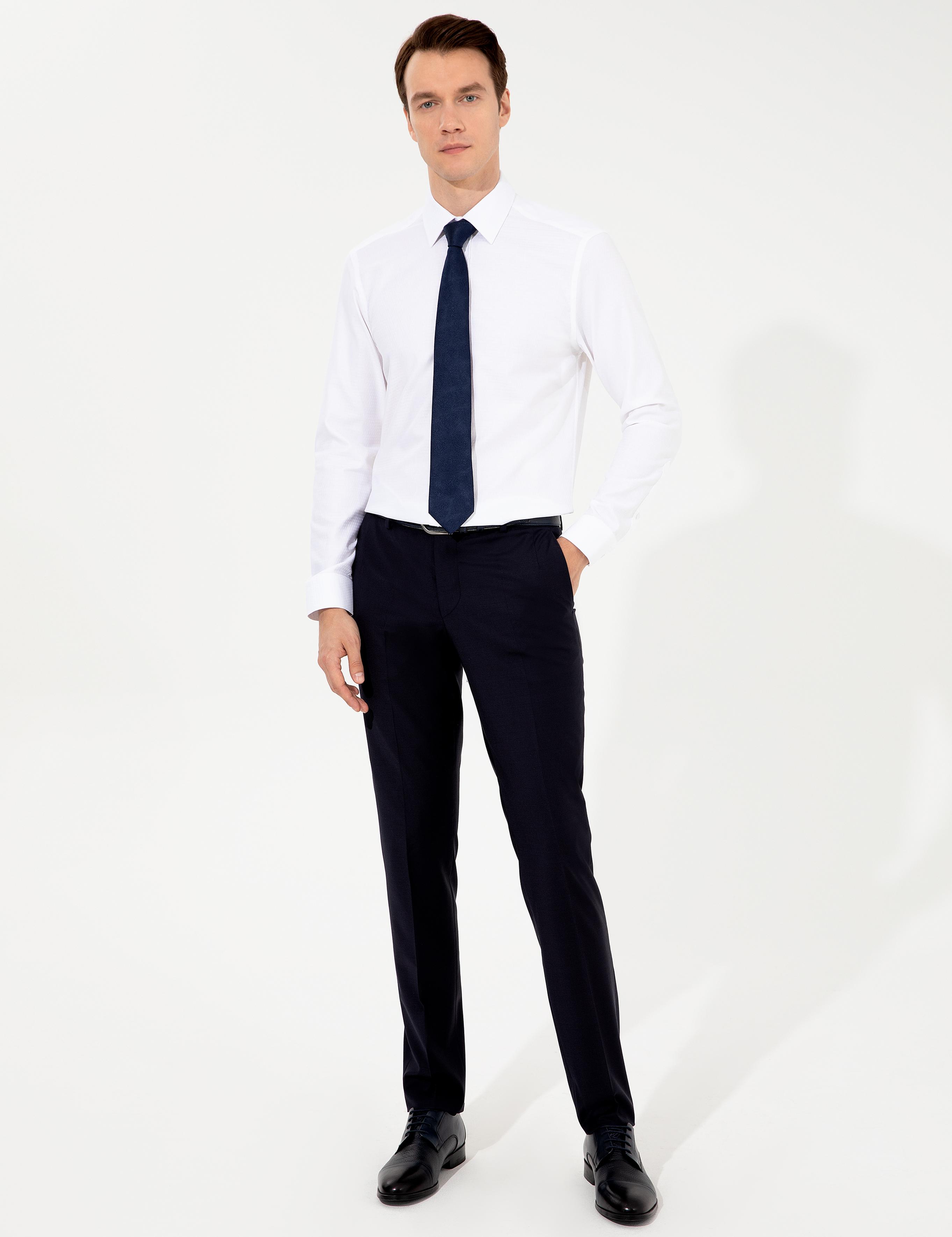 Lacivert Slim Fit Kumaş Pantolon - 50250844003