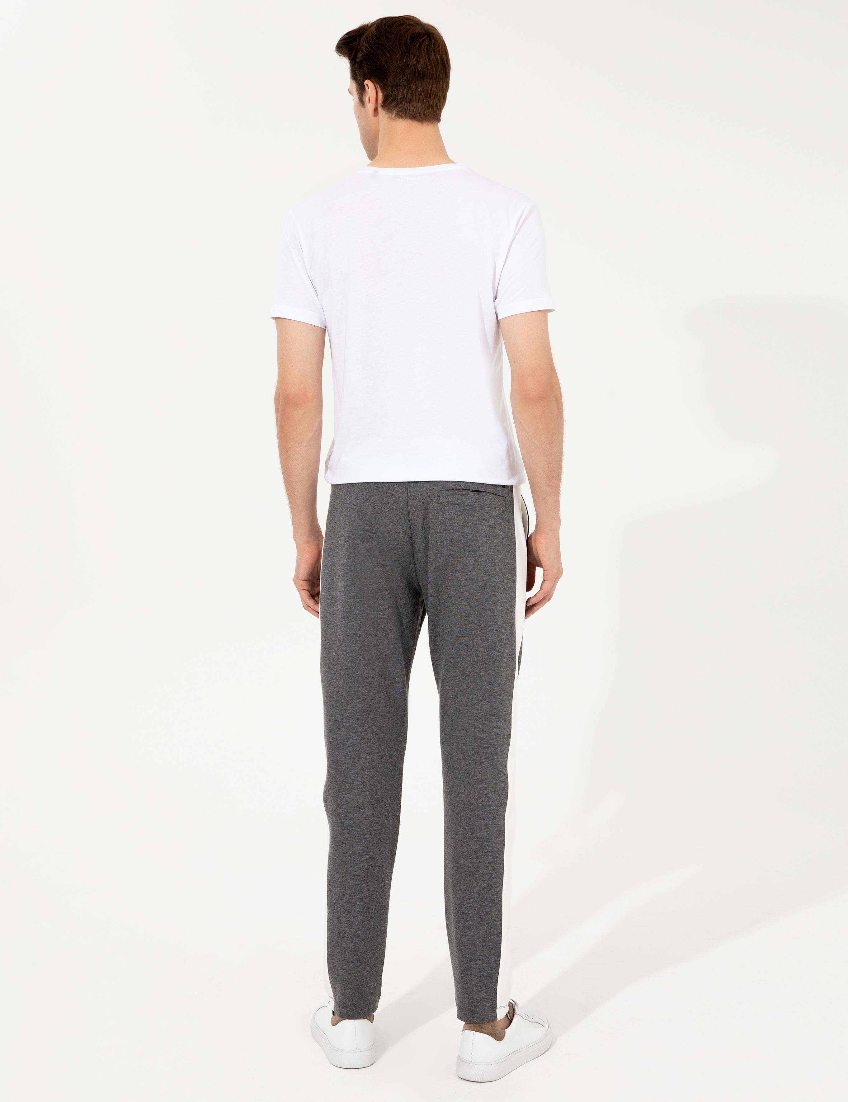 Gri Melanj Slim Fit Eşofman Altı - 50247928017