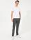 Gri Melanj Slim Fit Eşofman Altı