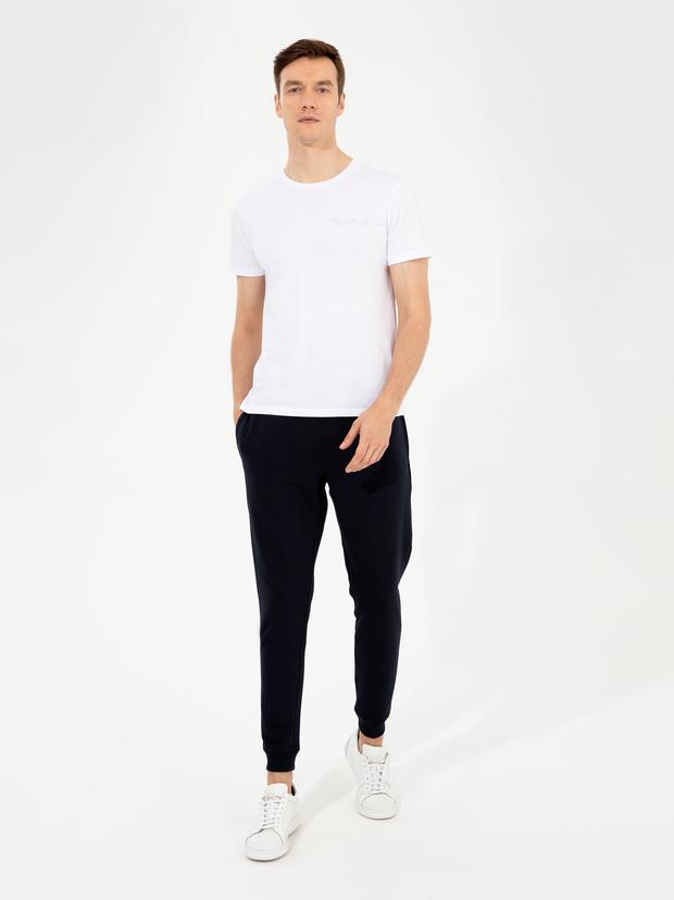 Lacivert New Slim Fit Eşofman Altı