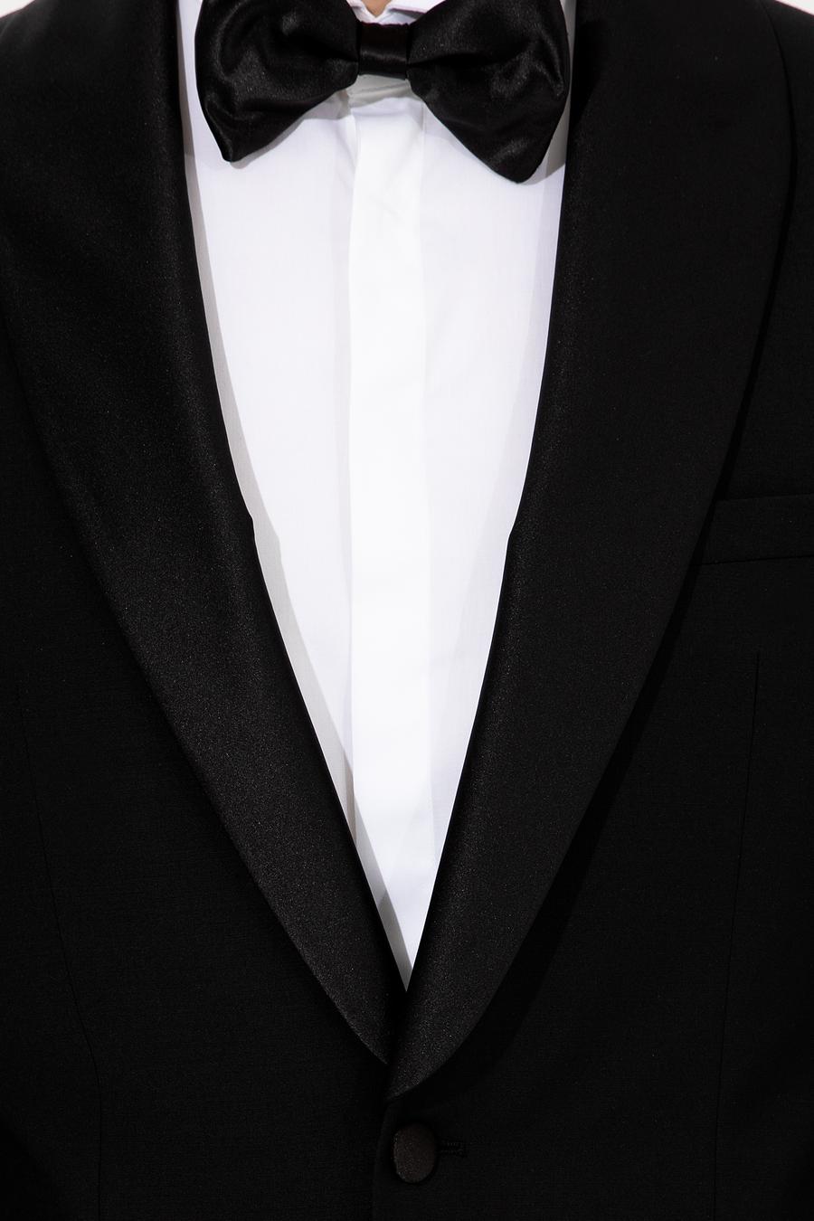 Siyah Slim Fit Smokin Damatlık - 50250820023