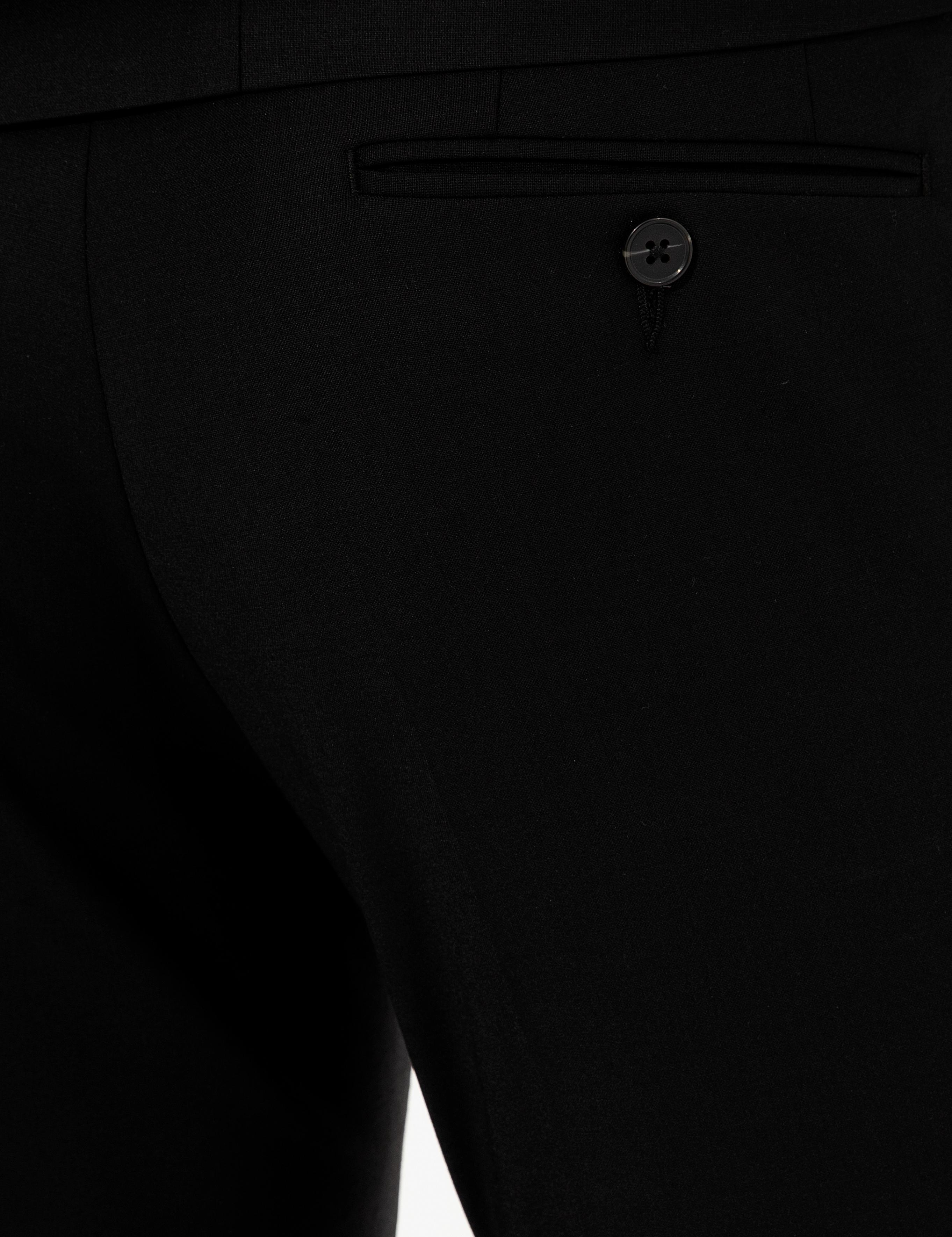 Siyah Slim Fit Yelekli Smokin Damatlık - 50250848011