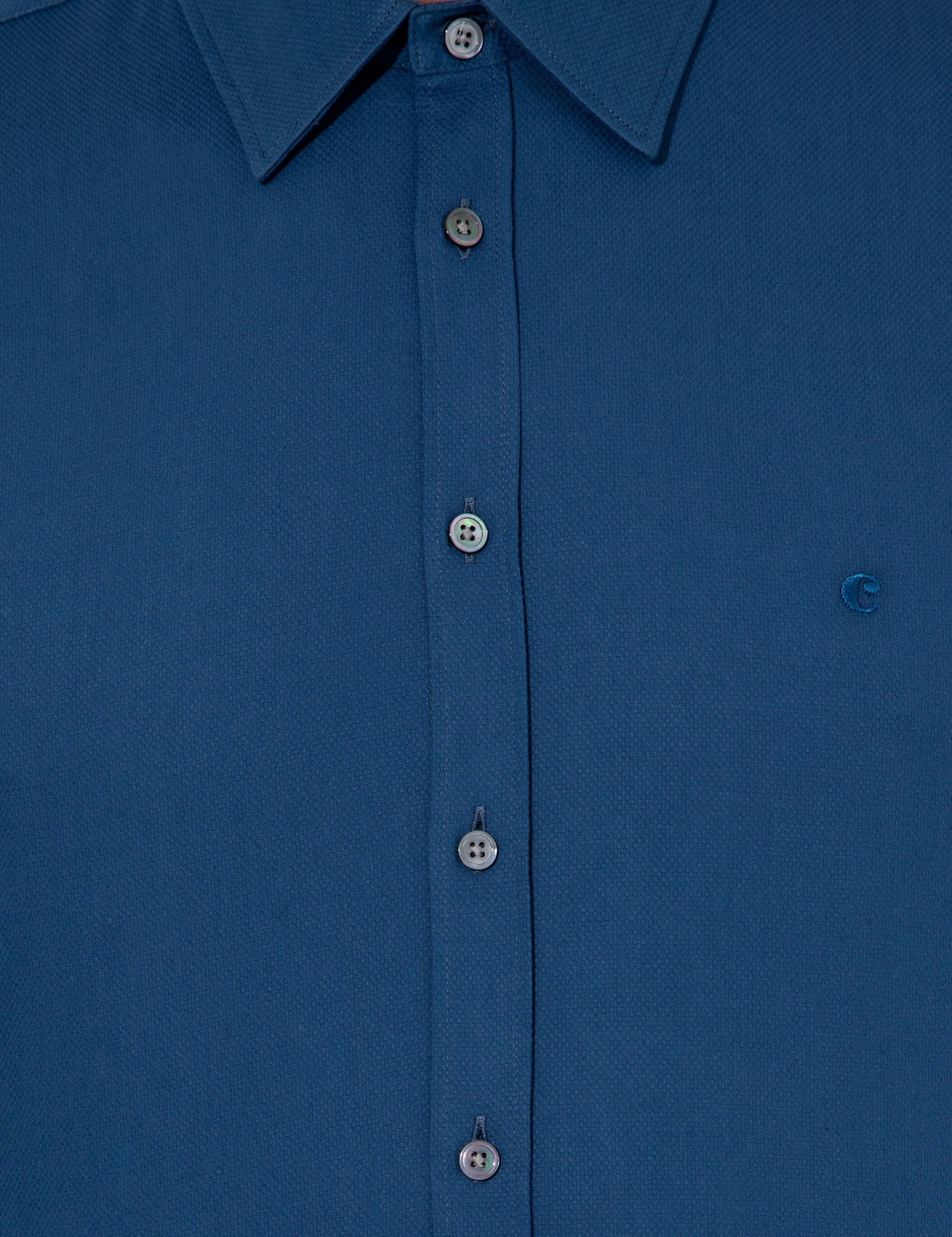 İndigo Slim Fit Uzun Kollu Gömlek - 50219660004