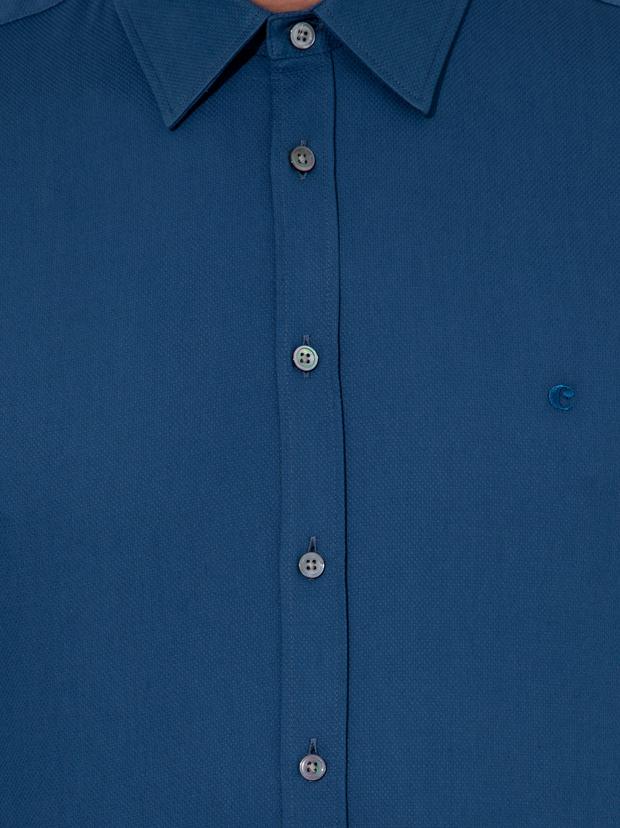 İndigo Slim Fit Gömlek