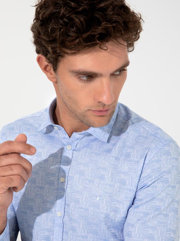Mavi Slim Fit Gömlek