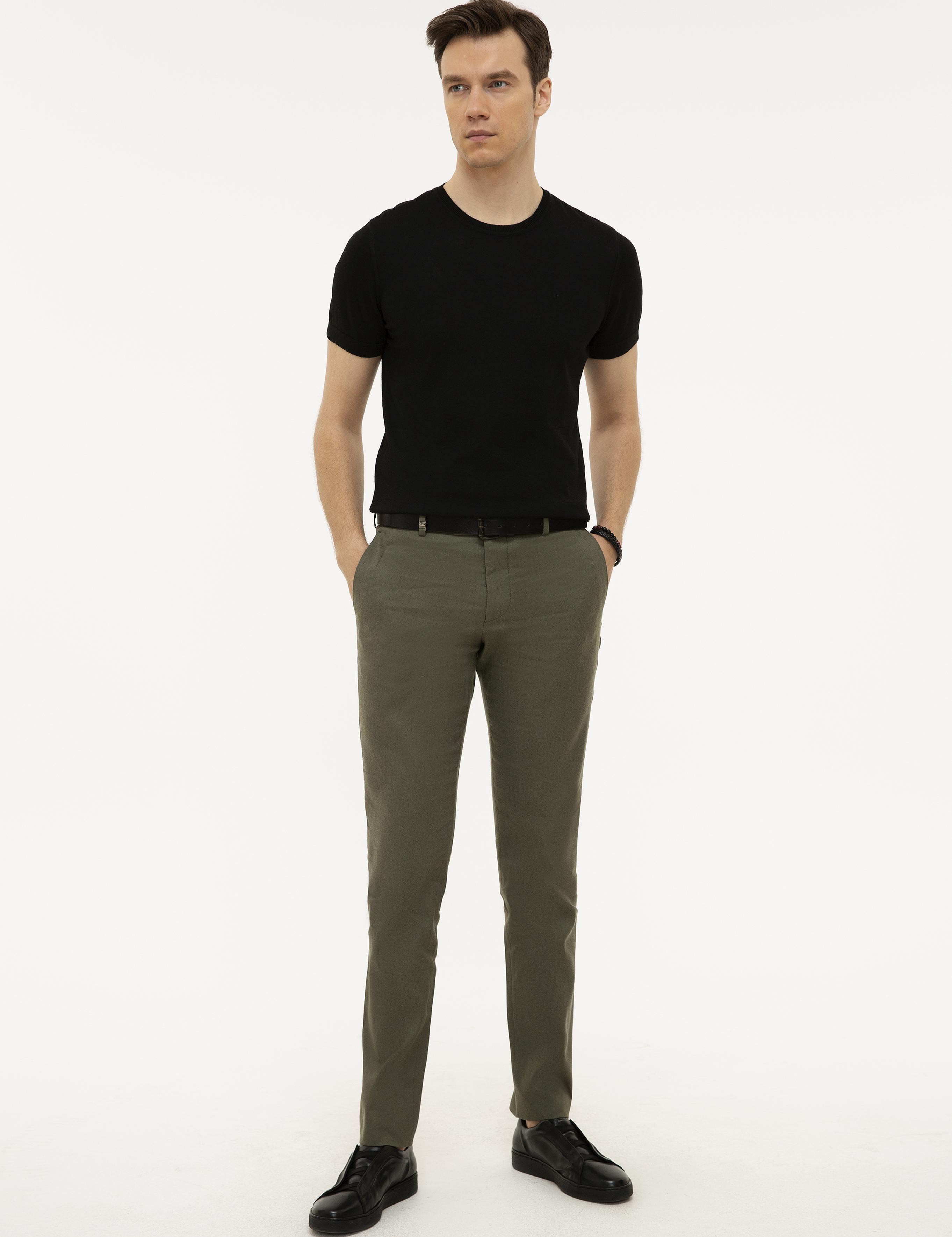 Siyah Slim Fit Kazak - 50227897036