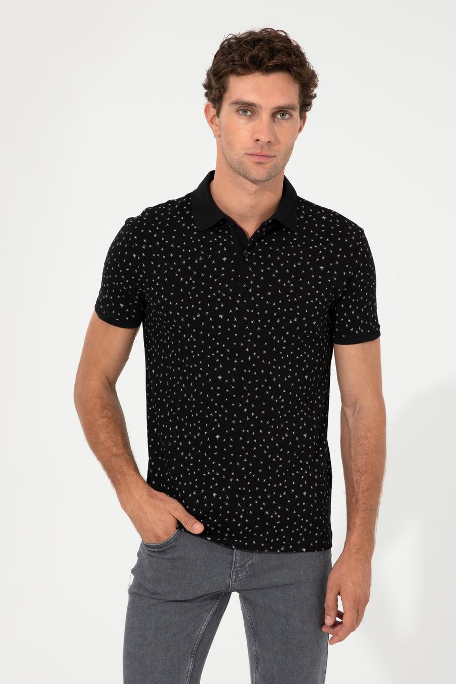Siyah Polo Yaka T-Shirt - 50230520005