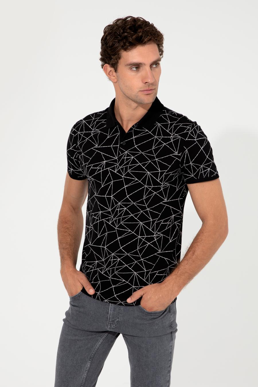 Siyah Polo Yaka T-Shirt - 50230521021