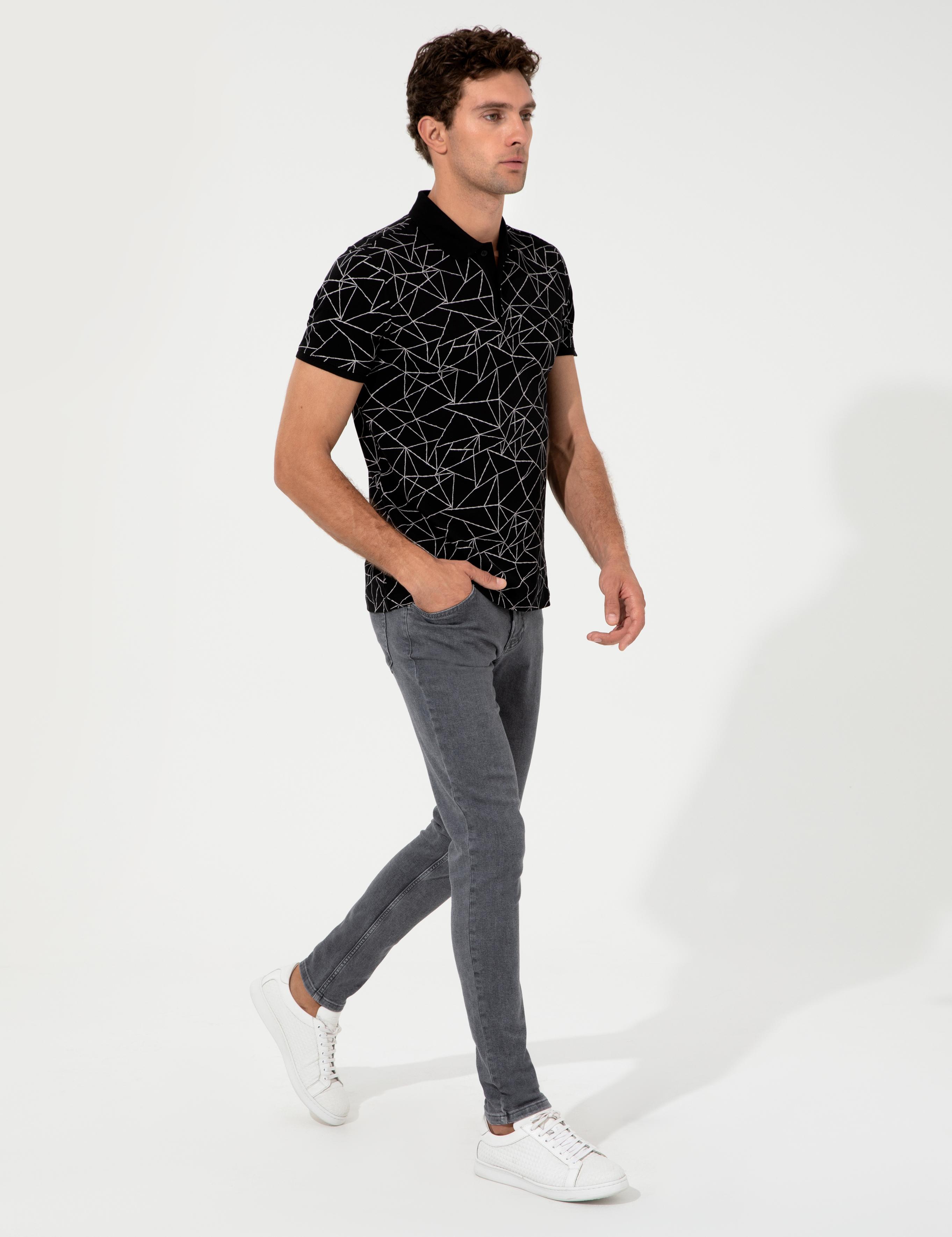 Siyah Polo Yaka T-Shirt - 50230521021