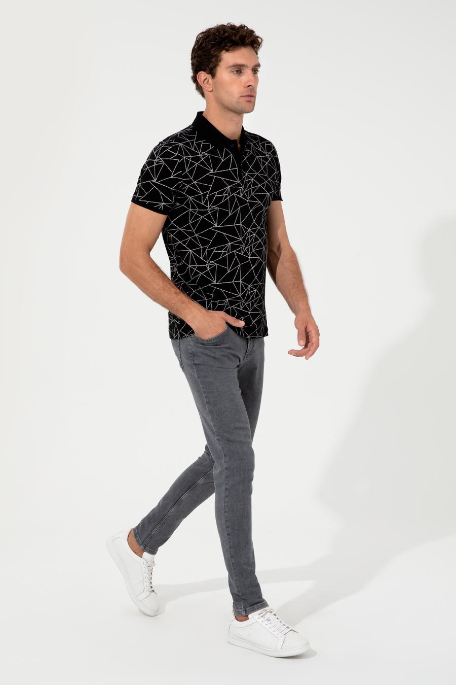 Siyah Polo Yaka T-Shirt - 50230521021