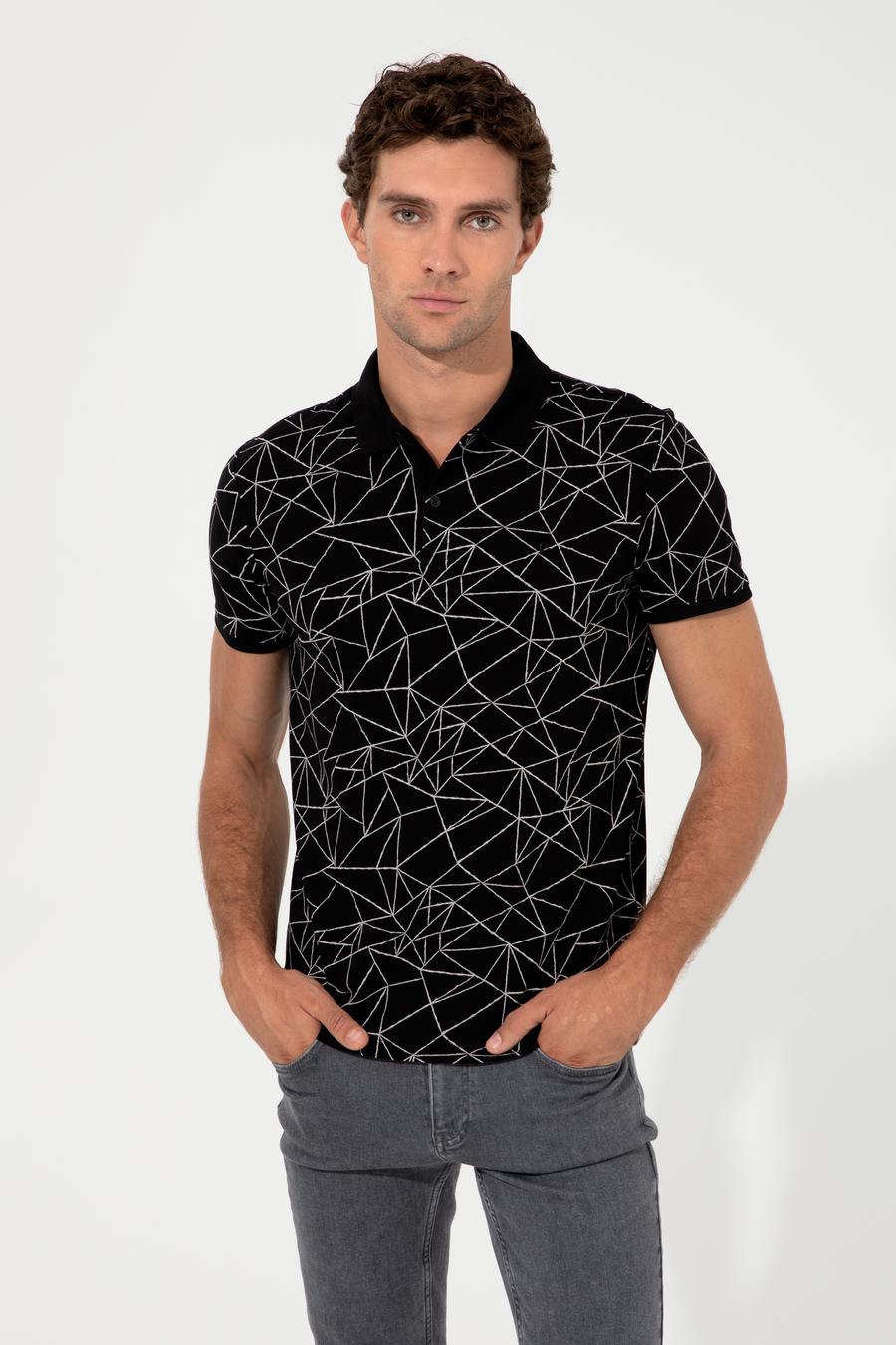 Siyah Polo Yaka T-Shirt - 50230521021