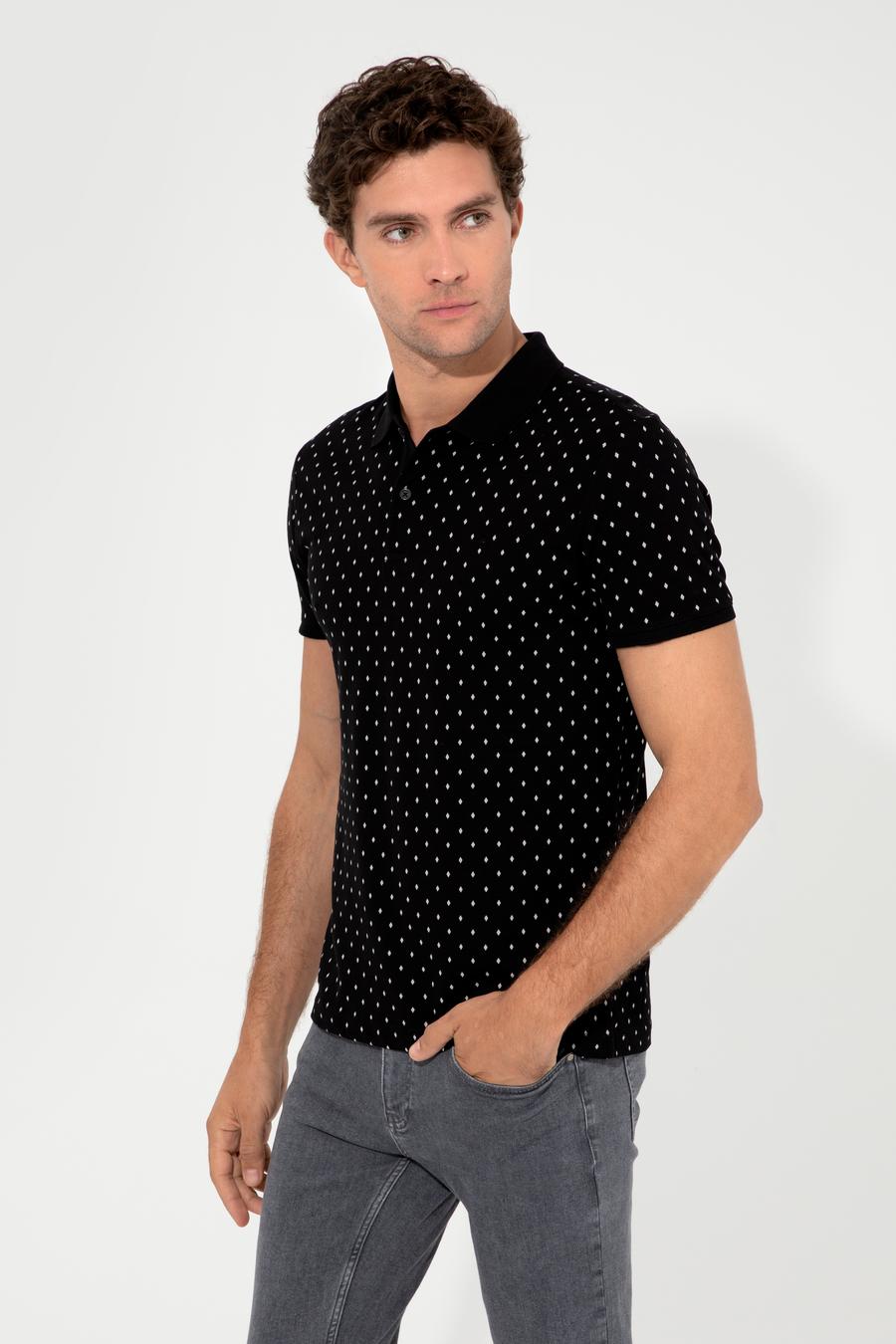 Siyah Polo Yaka T-Shirt - 50230528013