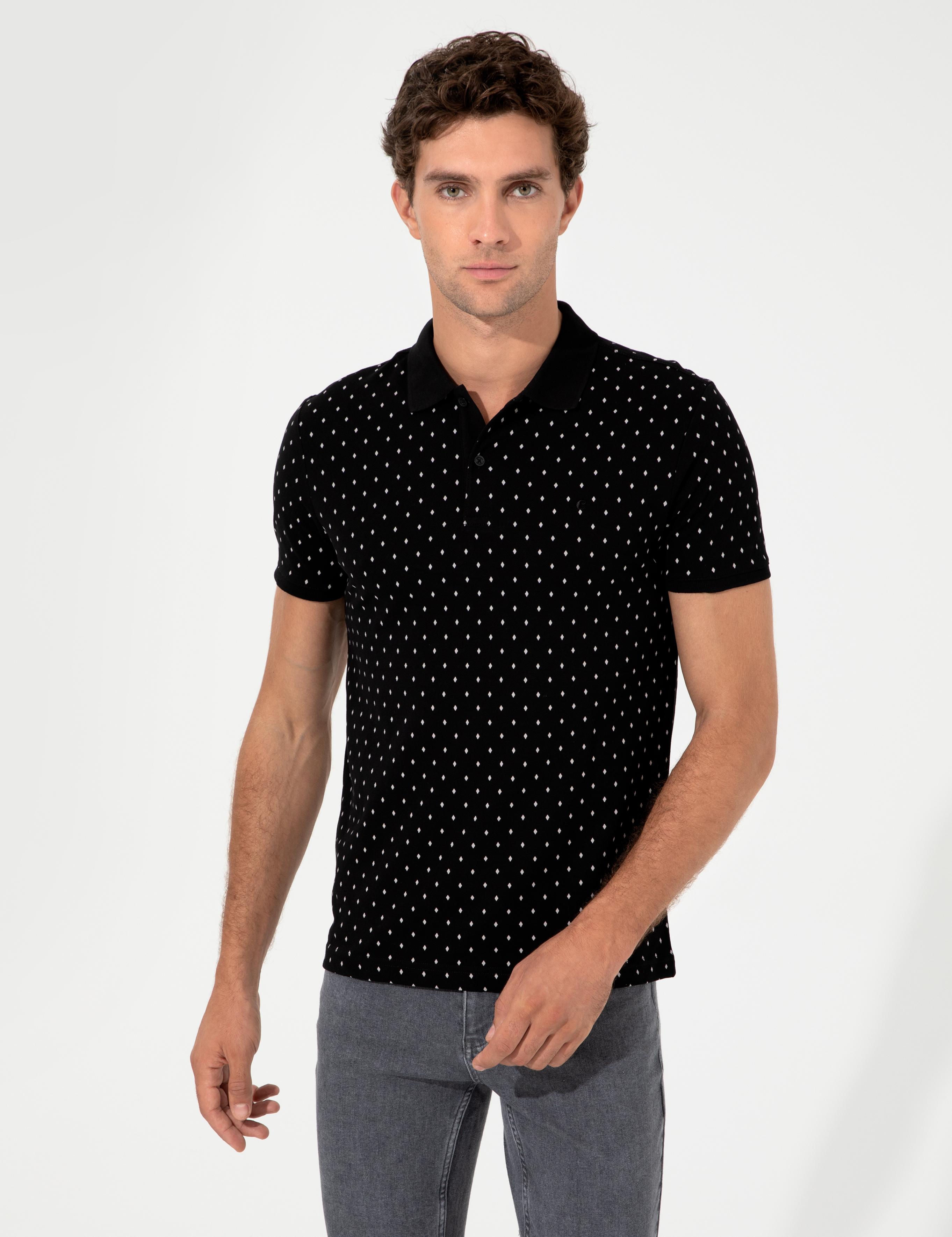 Siyah Polo Yaka T-Shirt - 50230528013