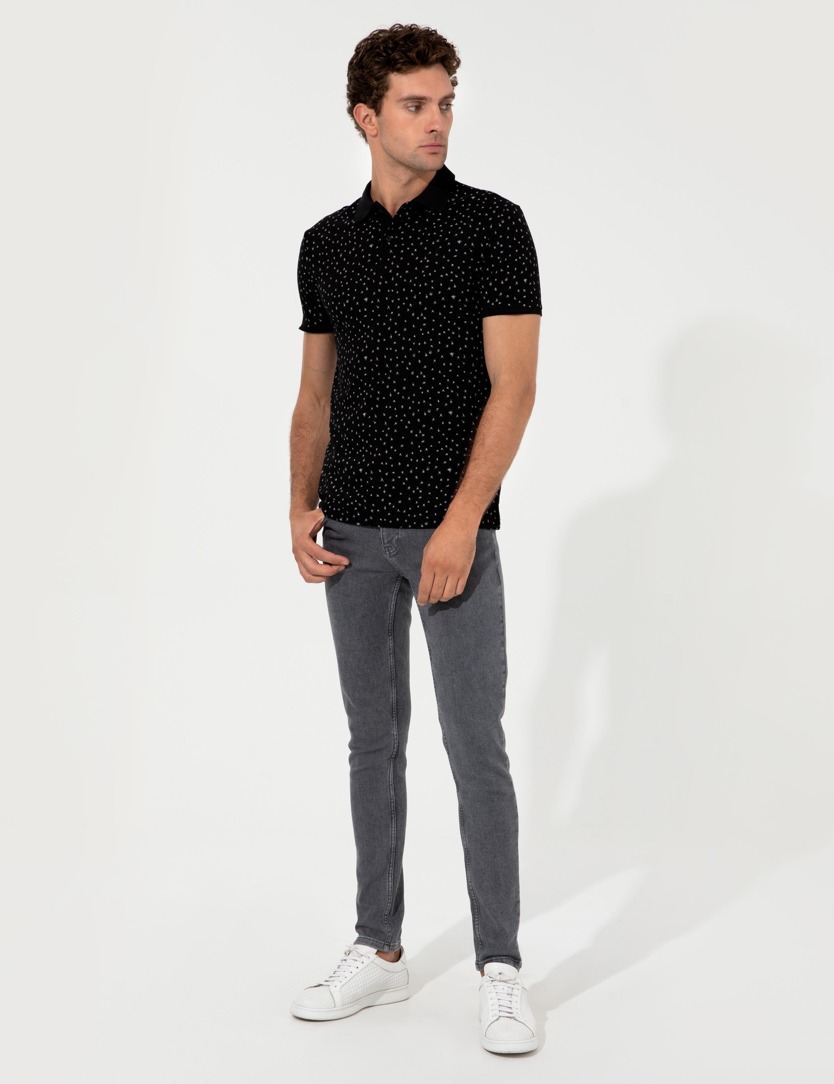 Siyah Polo Yaka T-Shirt - 50230520005