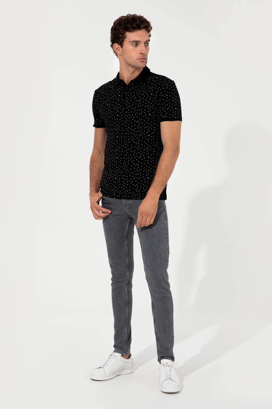 Siyah Polo Yaka T-Shirt - 50230520005