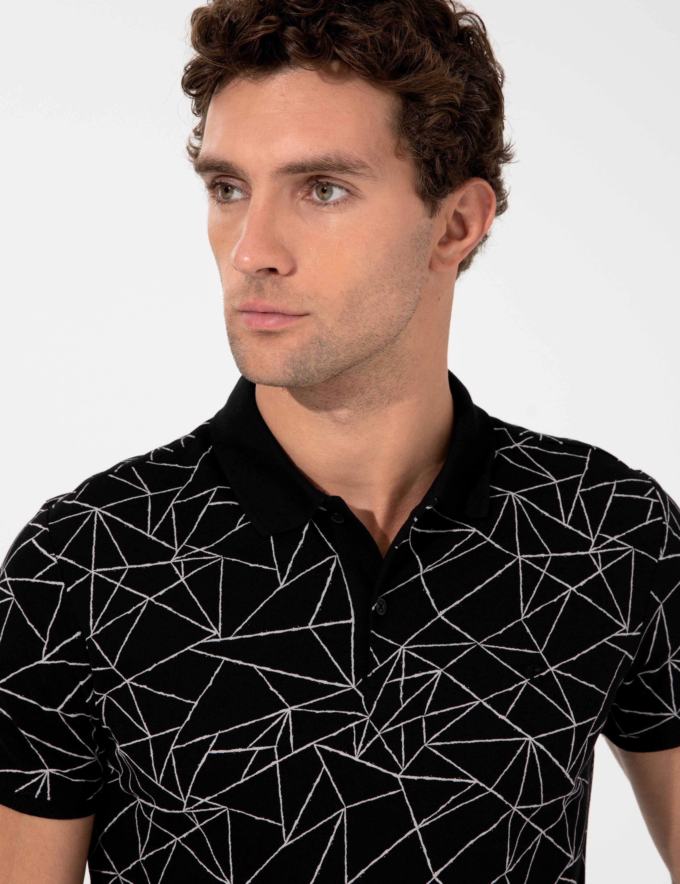 Siyah Polo Yaka T-Shirt - 50230521021