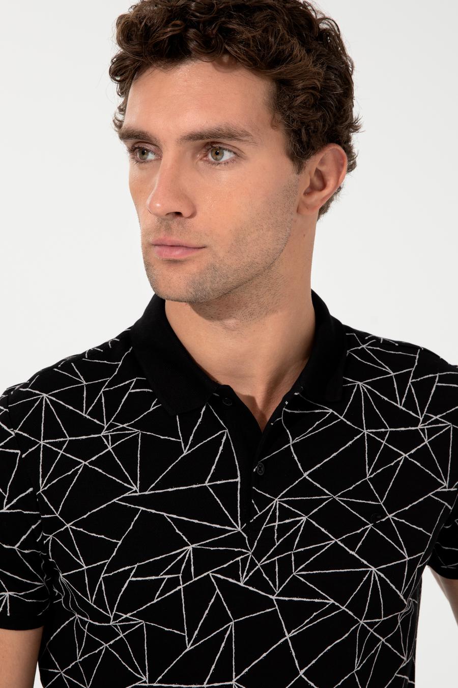 Siyah Polo Yaka T-Shirt - 50230521021