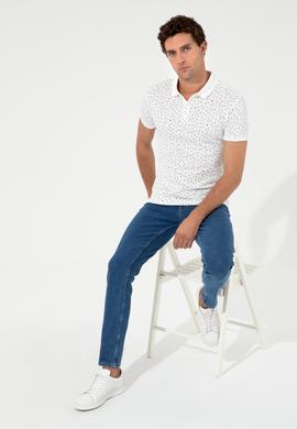 Beyaz Polo Yaka T-Shirt