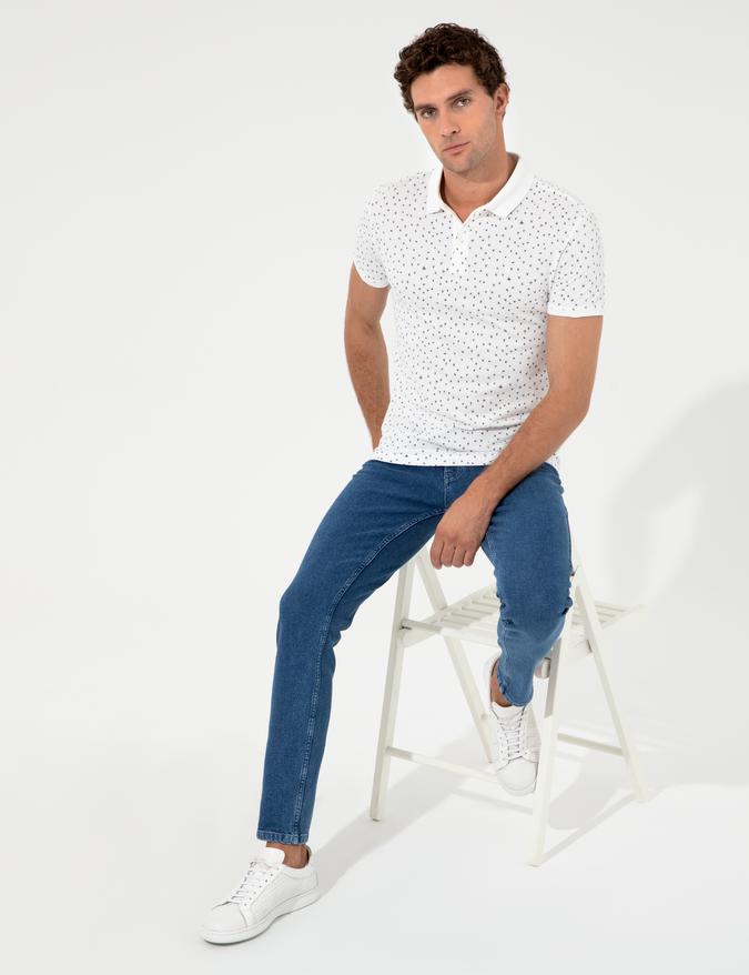 Beyaz Polo Yaka T-Shirt