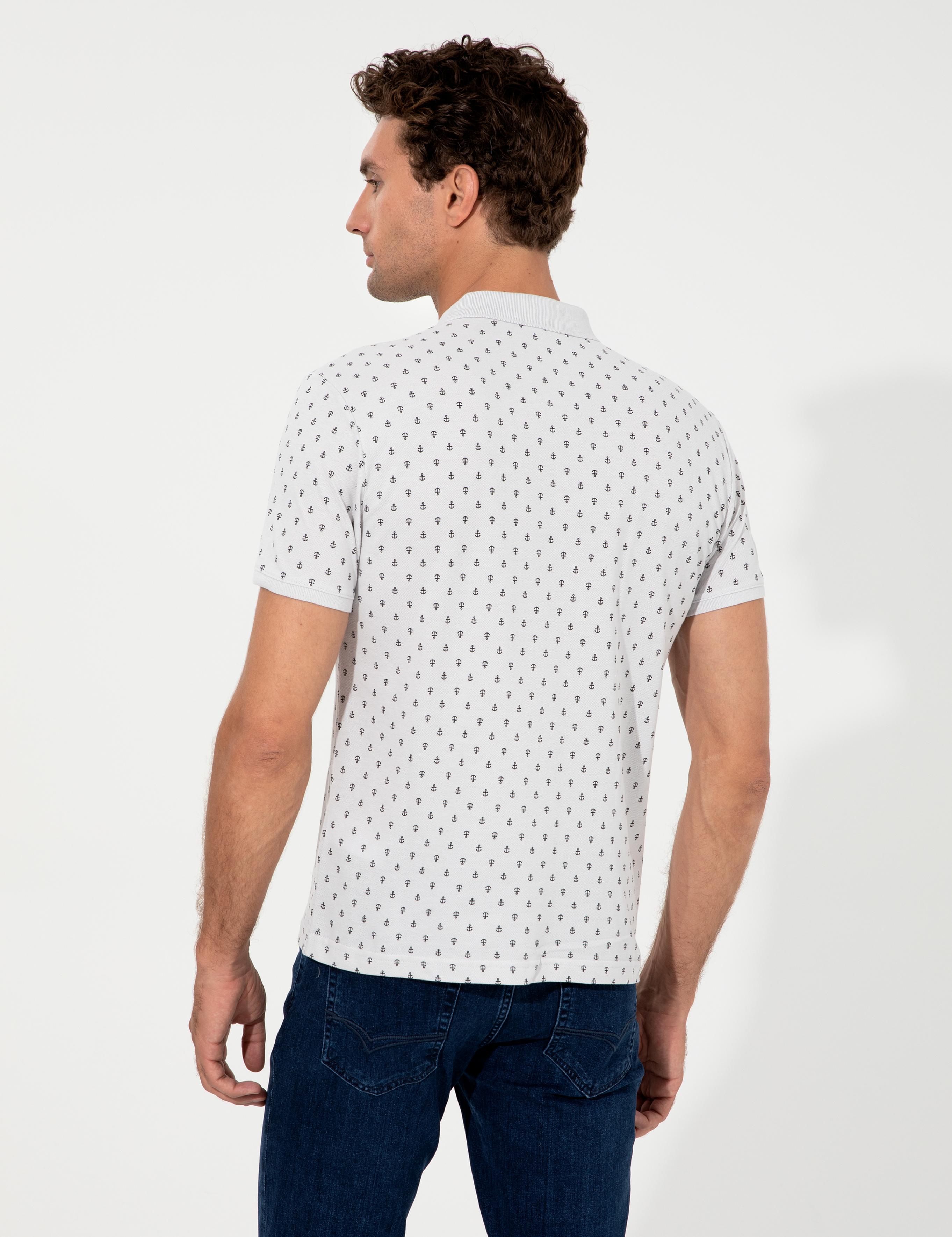Açık Gri  Polo Yaka T-Shirt - 50230523013