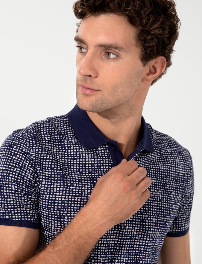 Lacivert Polo Yaka T-Shirt