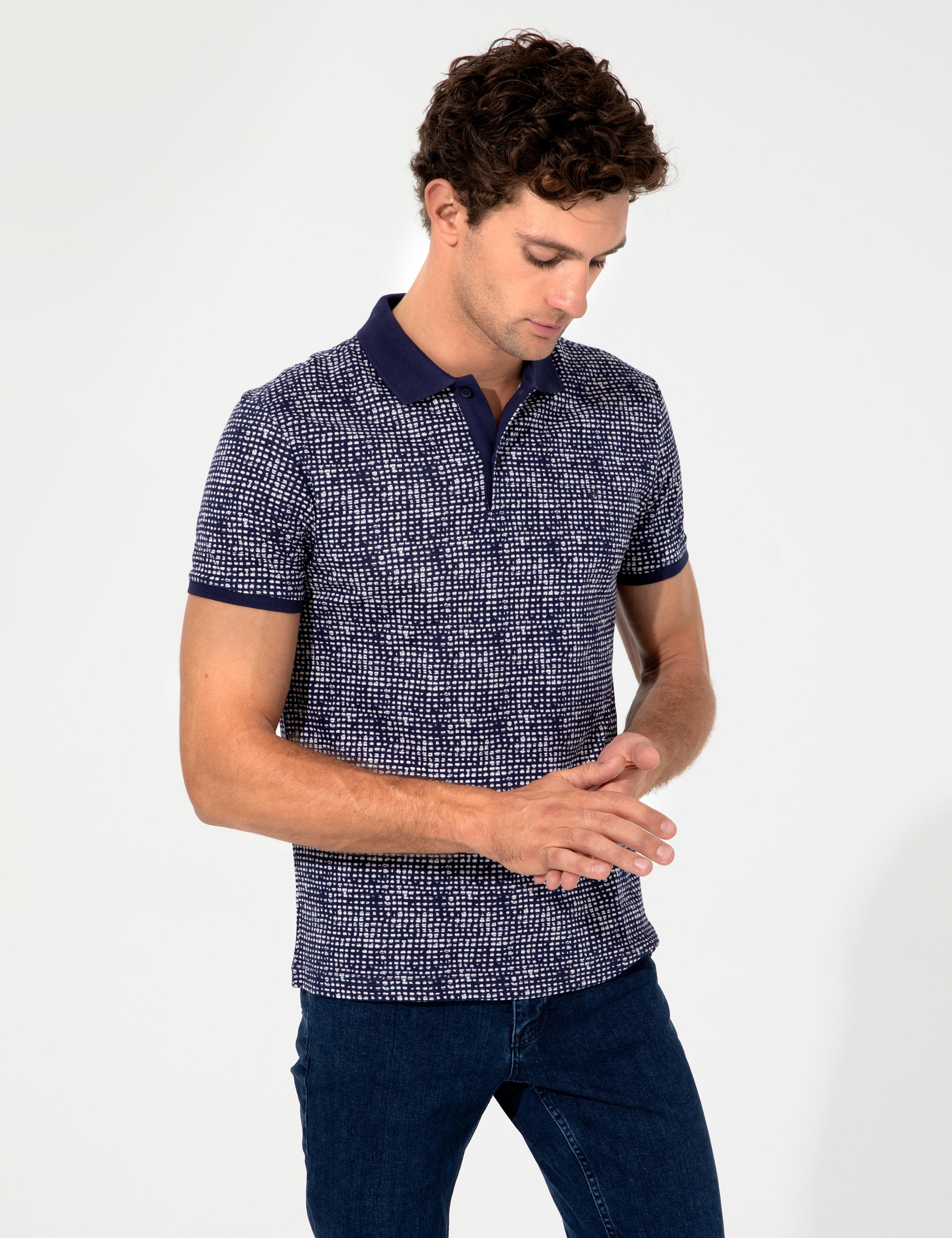 Lacivert Polo Yaka T-Shirt - 50230526005