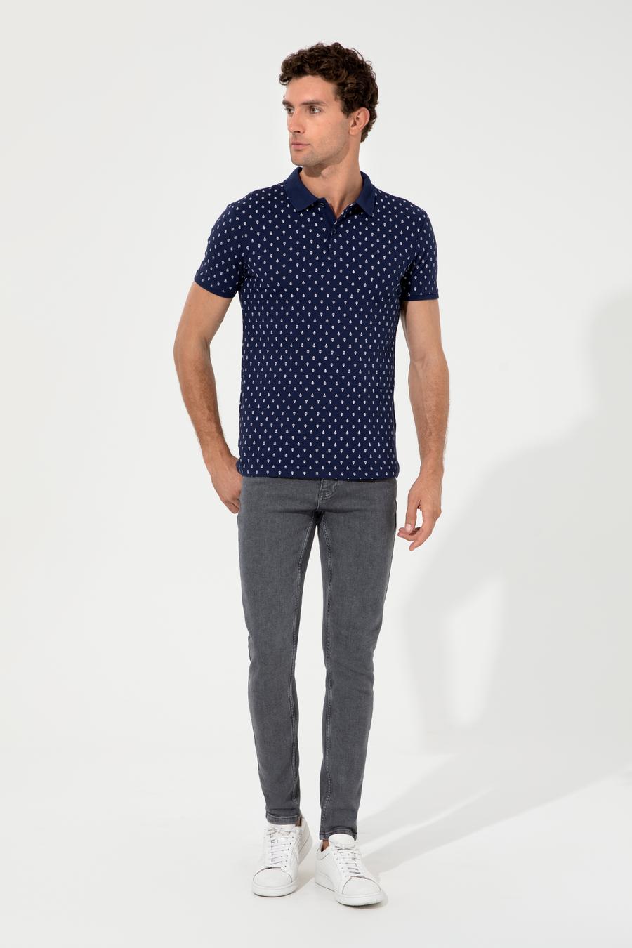 Lacivert Polo Yaka T-Shirt - 50230523005